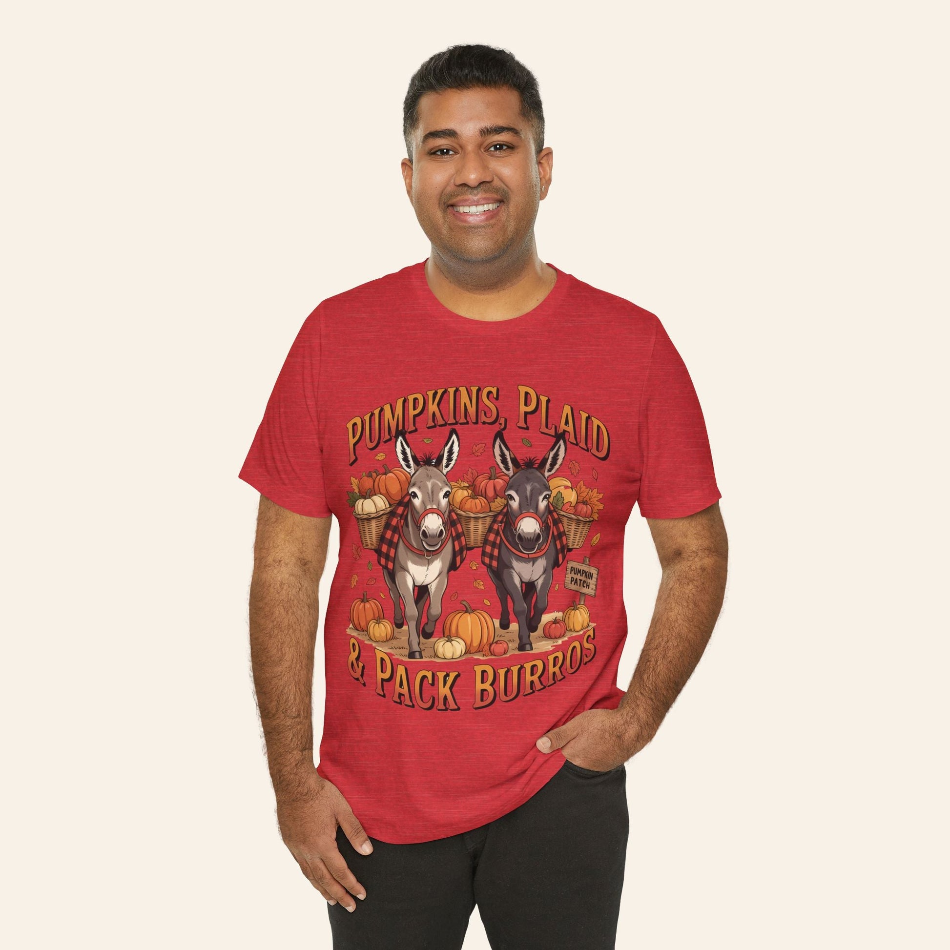 Pumpkins, Plaid & Pack Burros T-Shirt (Dark Set)