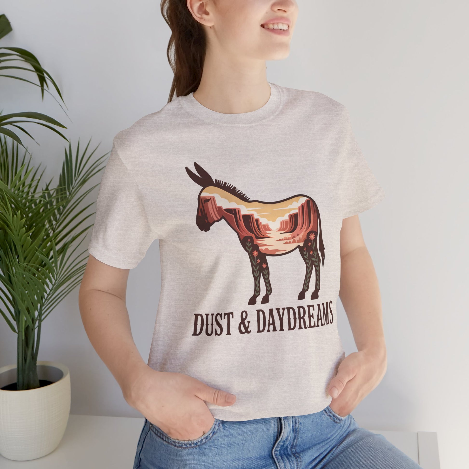 Heather Dust | Dust & Daydreams — Desert Donkey Jersey T-Shirt | T-Shirt