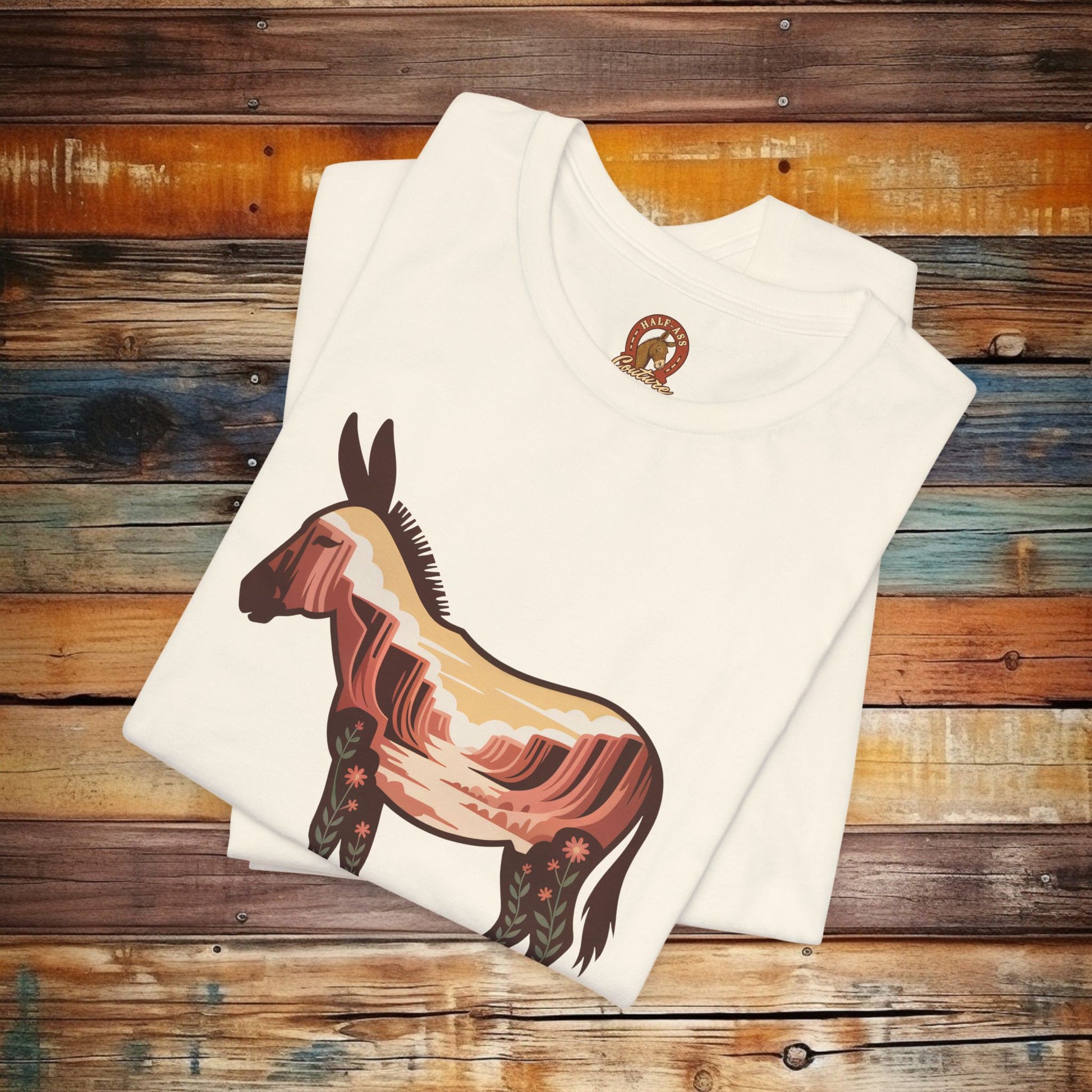 Natural | Dust & Daydreams — Desert Donkey Jersey T-Shirt | T-Shirt