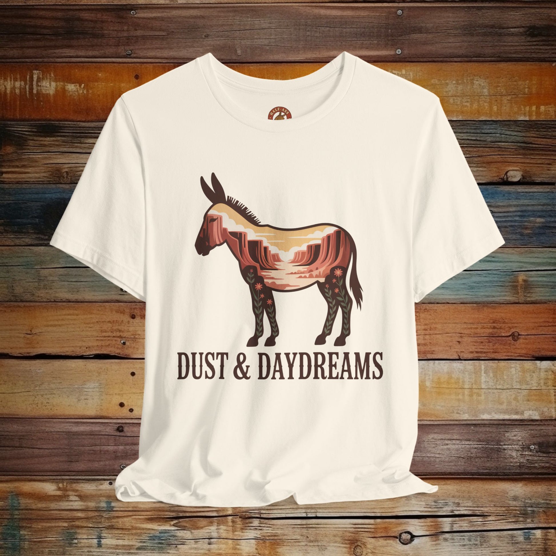 Natural | Dust & Daydreams — Desert Donkey Jersey T-Shirt | T-Shirt