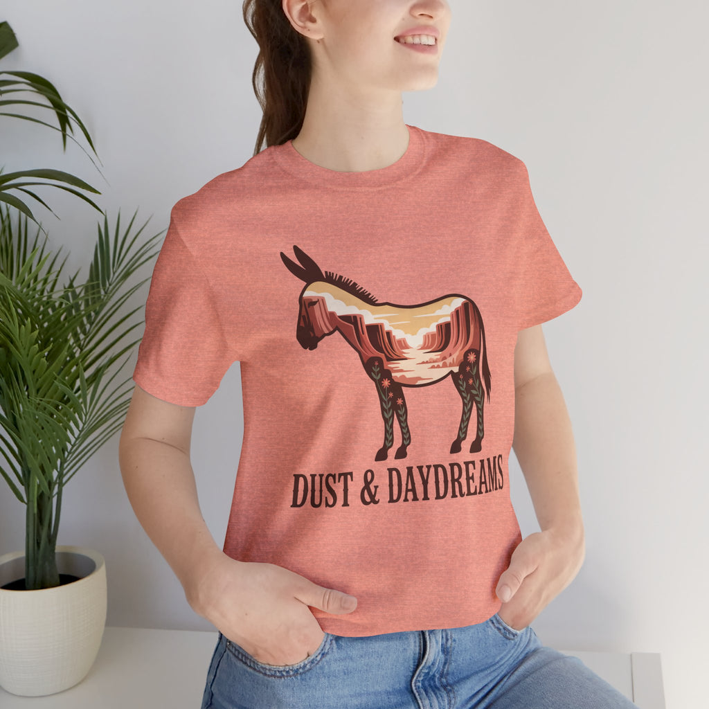 Heather Sunset | Dust & Daydreams — Desert Donkey Jersey T-Shirt | T-Shirt