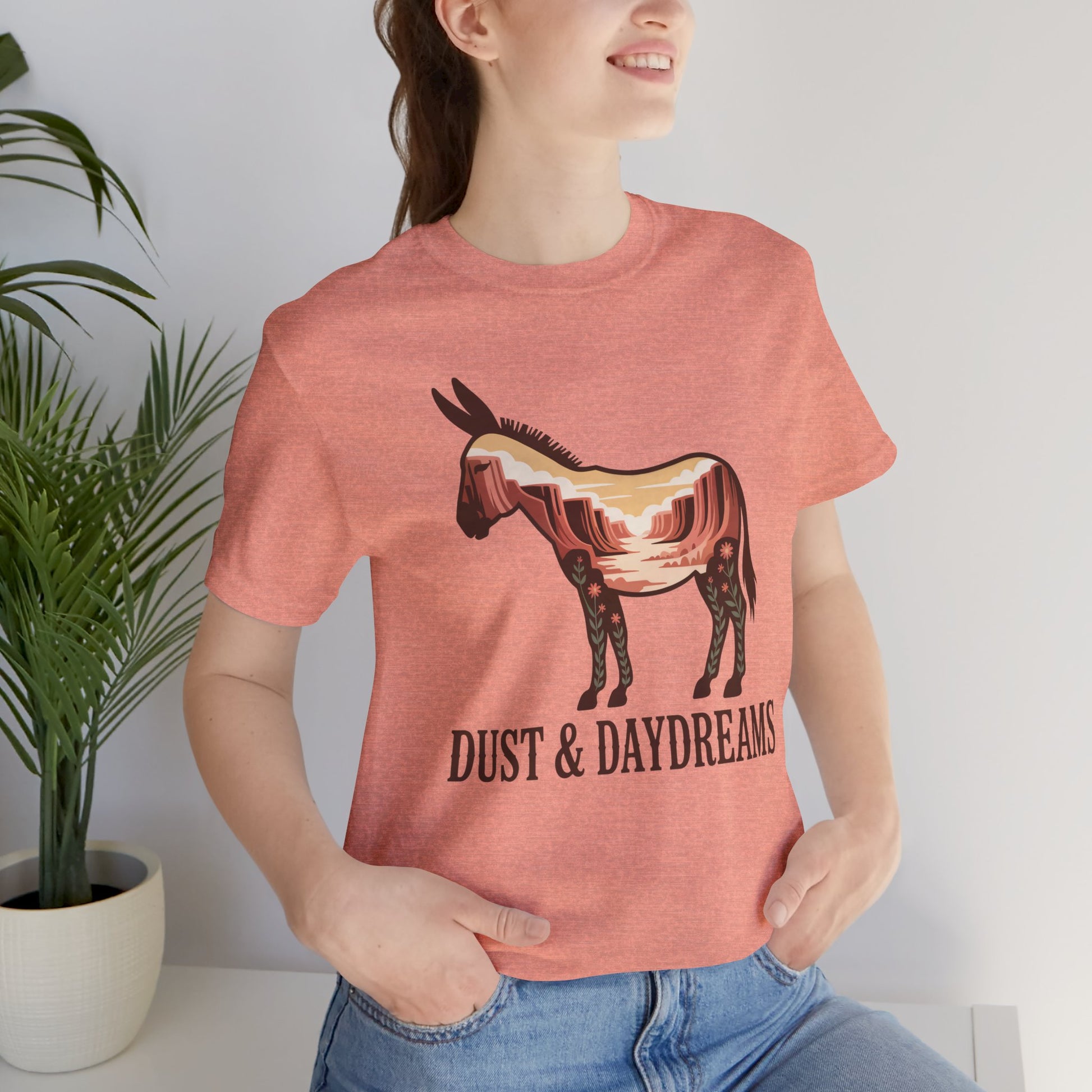 Heather Sunset | Dust & Daydreams — Desert Donkey Jersey T-Shirt | T-Shirt