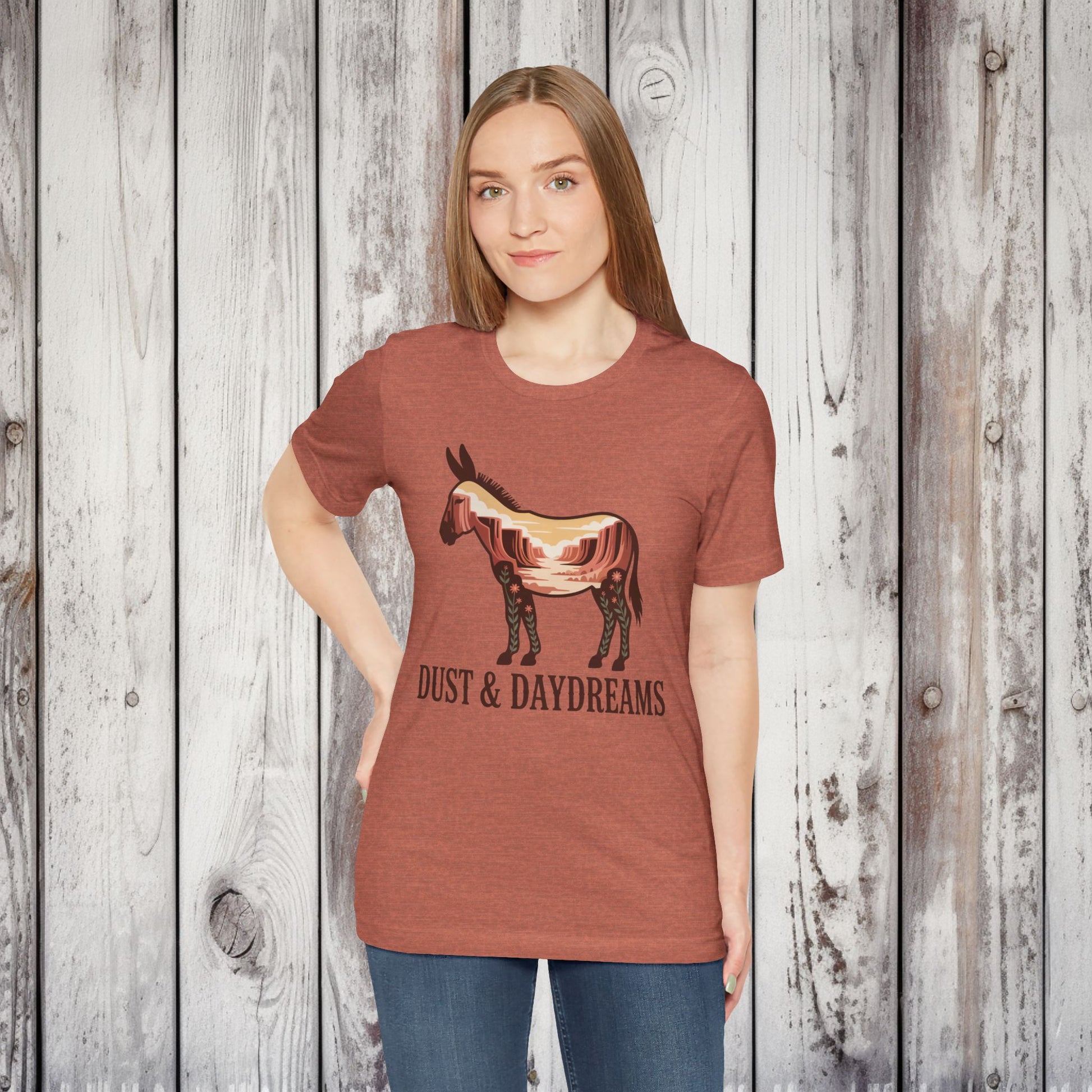 White | Dust & Daydreams — Desert Donkey Jersey T-Shirt | T-Shirt