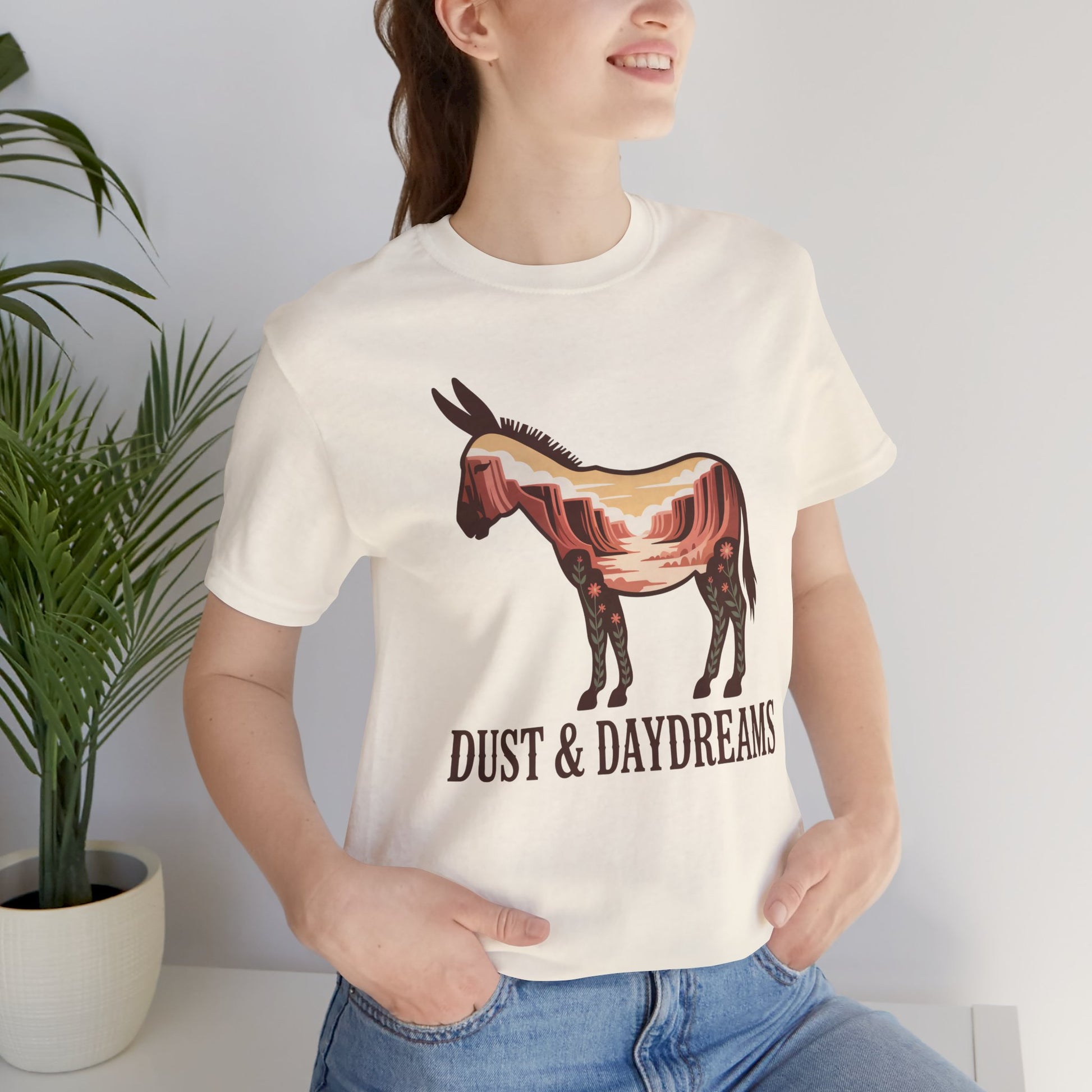 Natural | Dust & Daydreams — Desert Donkey Jersey T-Shirt | T-Shirt