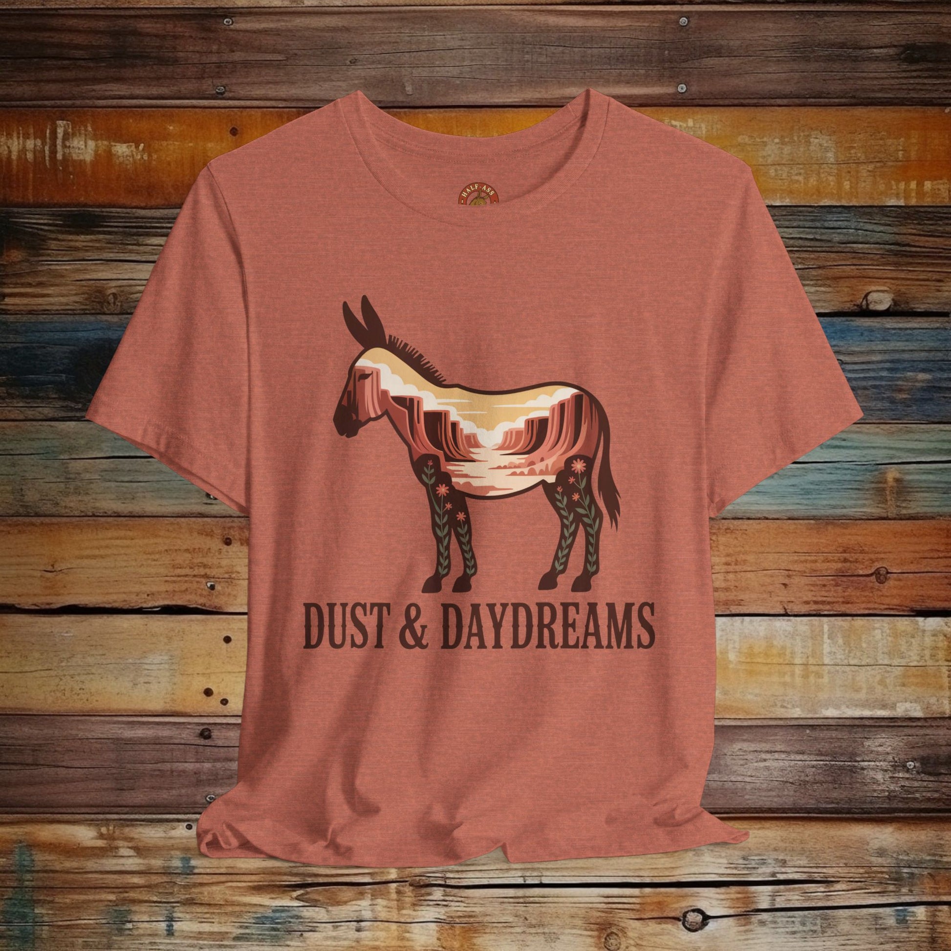 White | Dust & Daydreams — Desert Donkey Jersey T-Shirt | T-Shirt