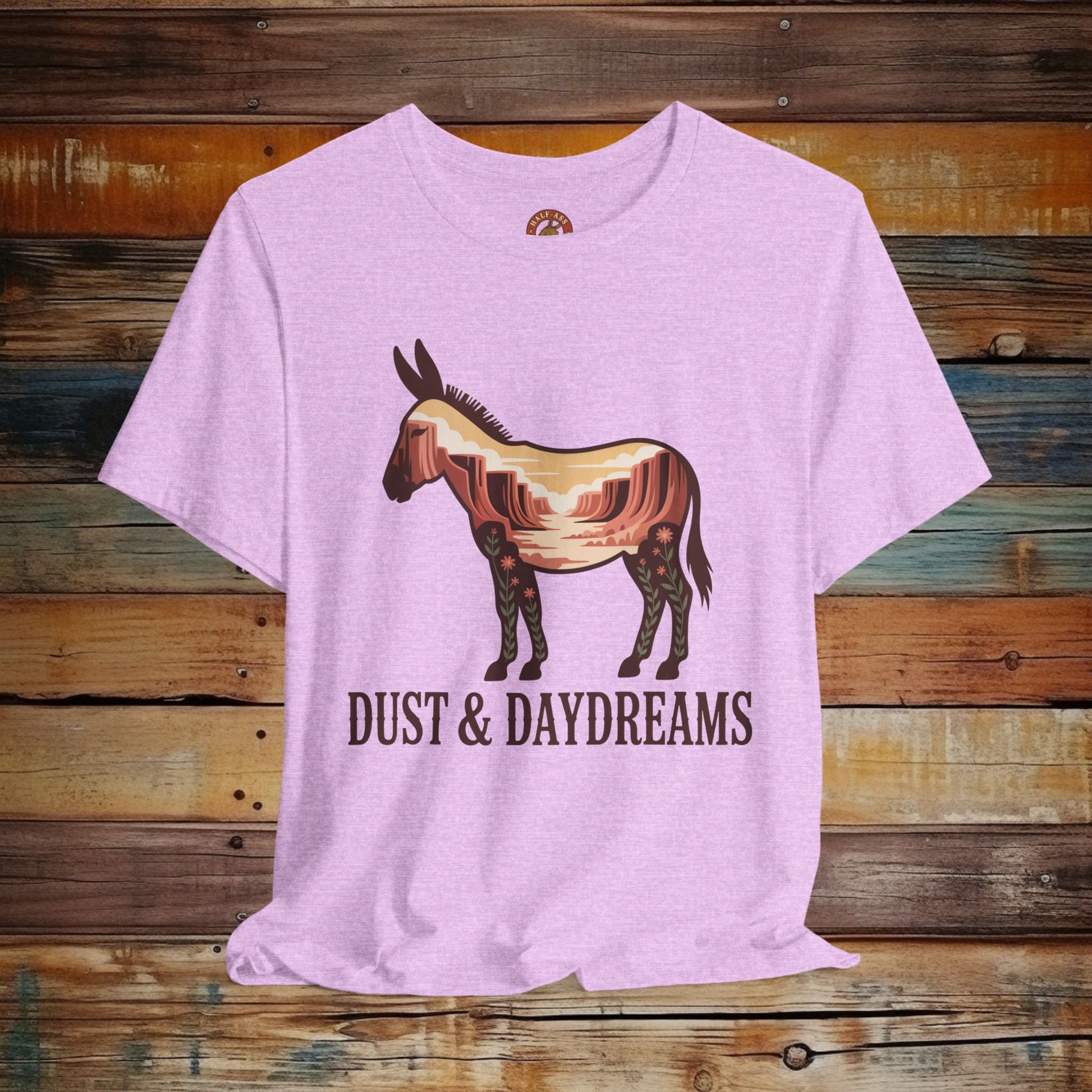 Heather Prism Lilac | Dust & Daydreams — Desert Donkey Jersey T-Shirt | T-Shirt