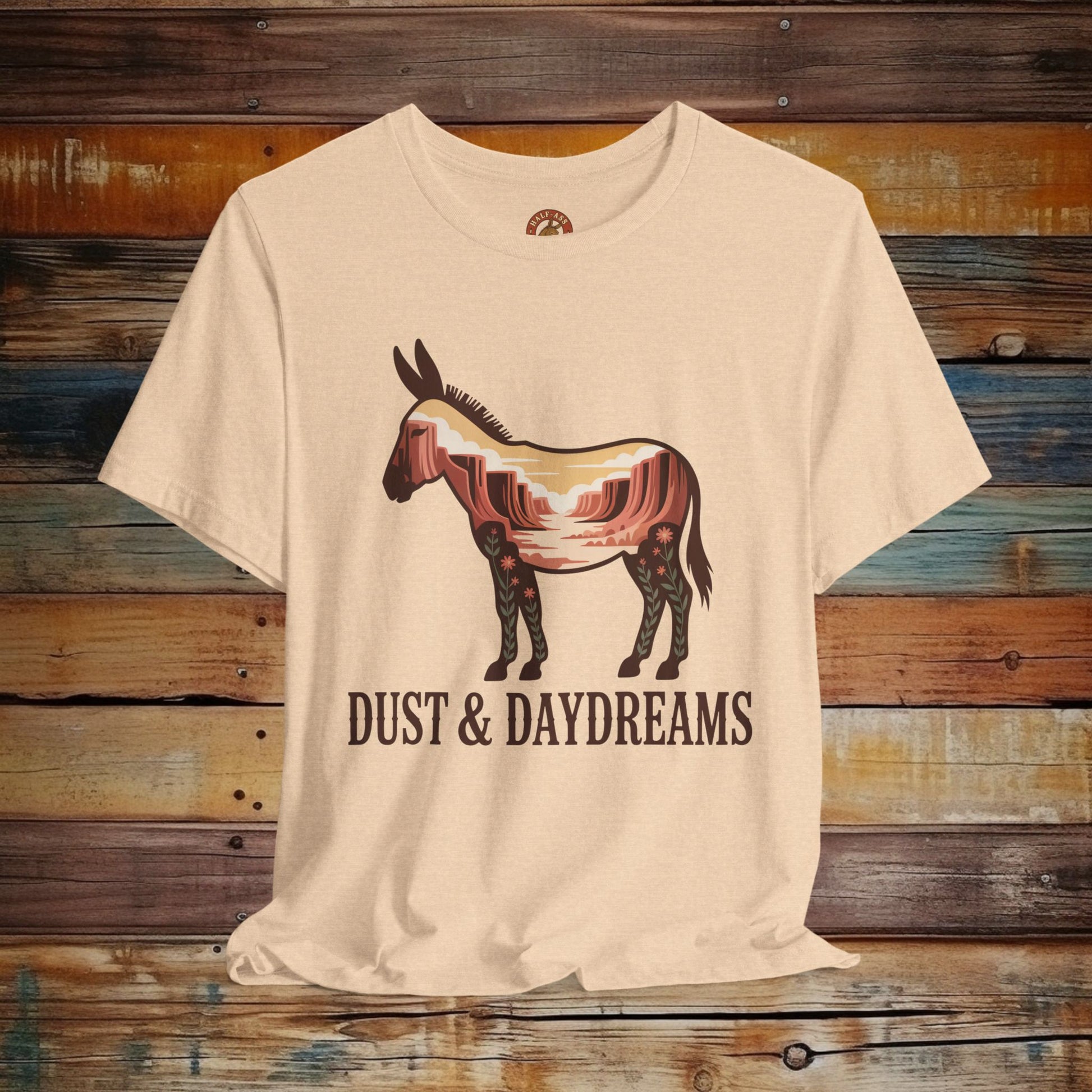 Heather Dust | Dust & Daydreams — Desert Donkey Jersey T-Shirt | T-Shirt