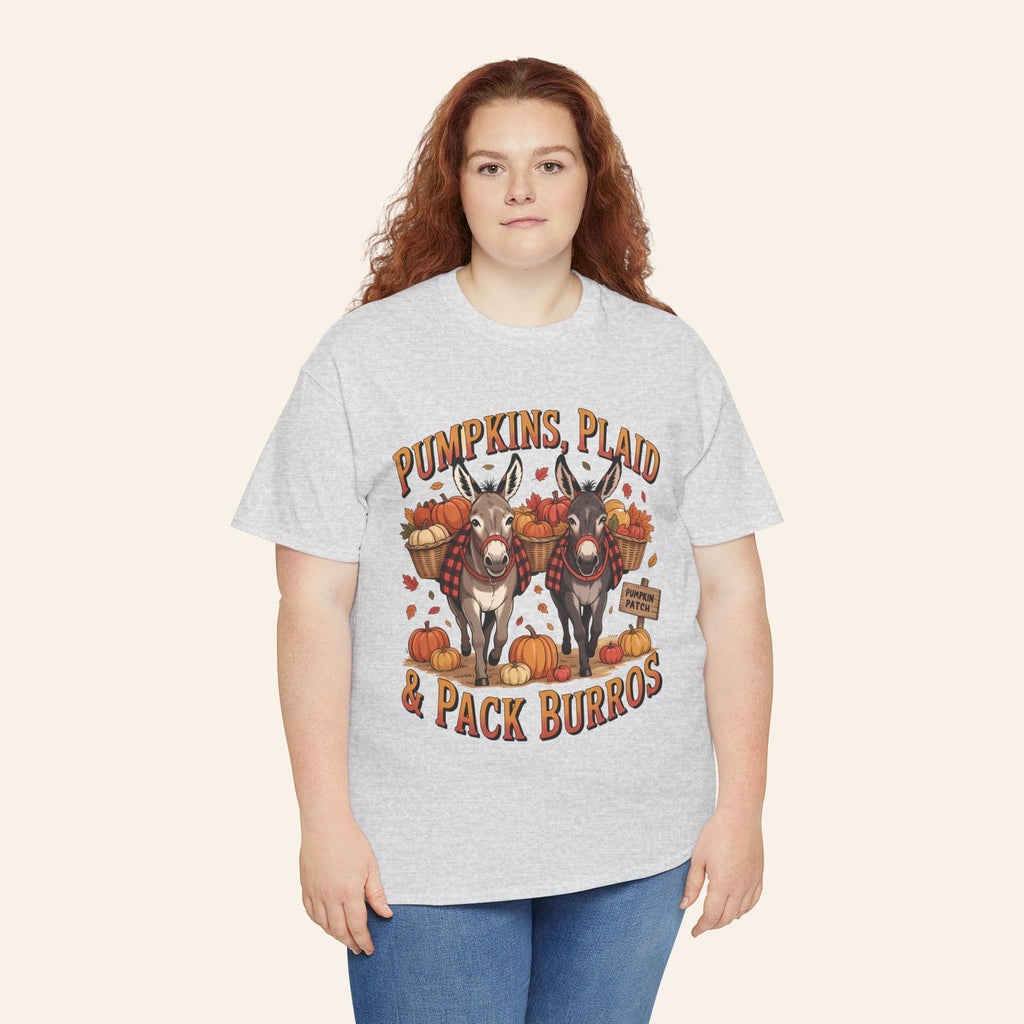 Pumpkins, Plaid, & Pack Burros T-Shirt (Heavy)