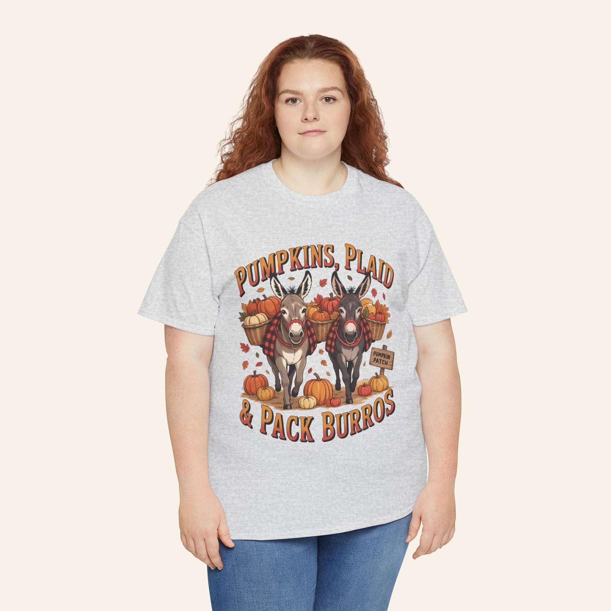 Pumpkins, Plaid, & Pack Burros T-Shirt (Heavy)