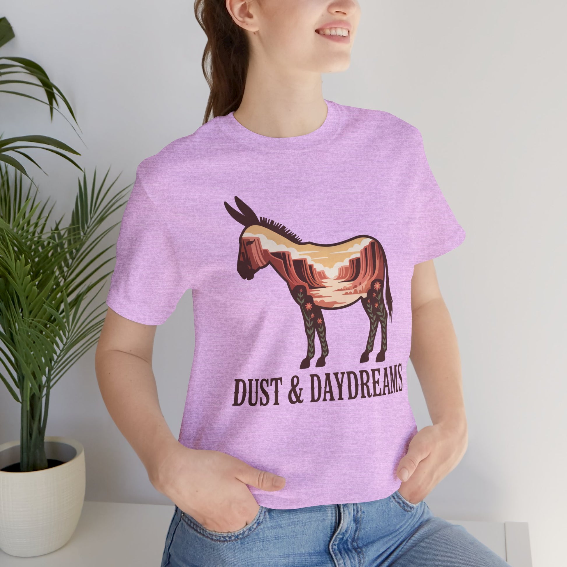 Heather Prism Lilac | Dust & Daydreams — Desert Donkey Jersey T-Shirt | T-Shirt