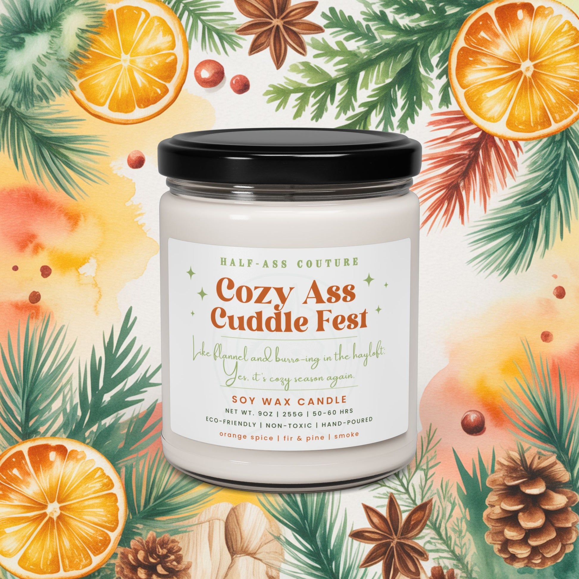Christmas Warmth 9oz | Cozy Ass Cuddle Fest Candle | Home Decor