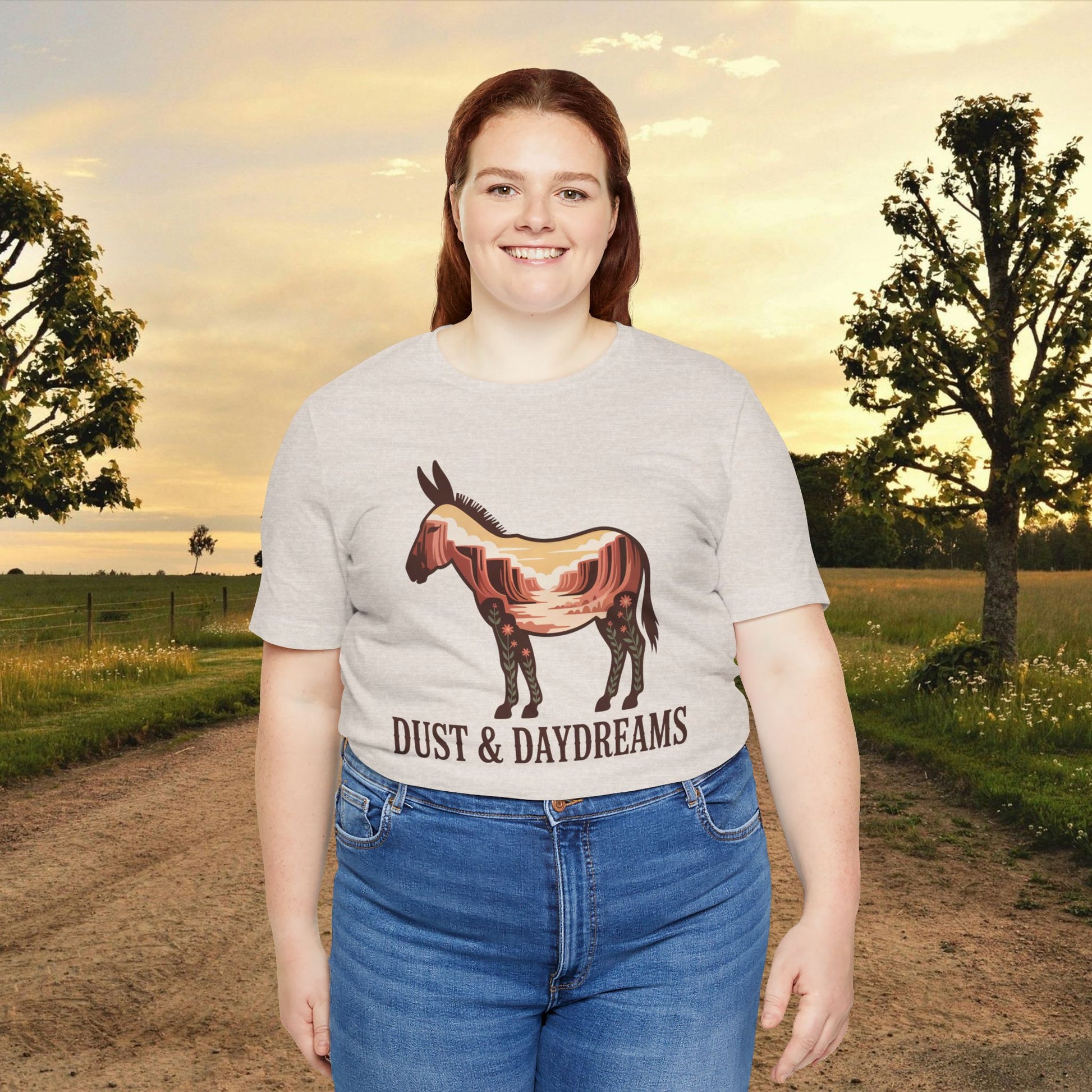 Heather Dust | Dust & Daydreams — Desert Donkey Jersey T-Shirt | T-Shirt