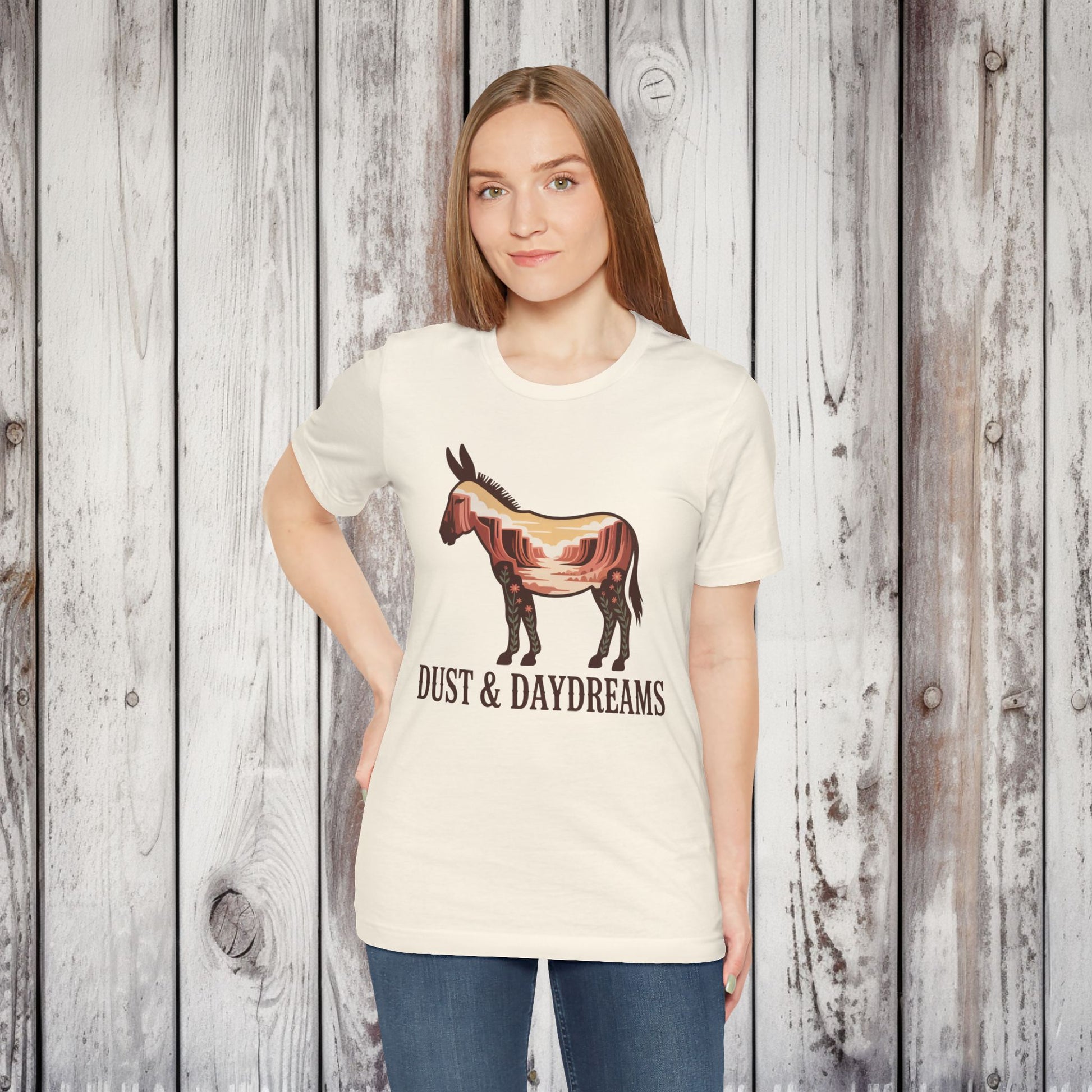 Natural | Dust & Daydreams — Desert Donkey Jersey T-Shirt | T-Shirt
