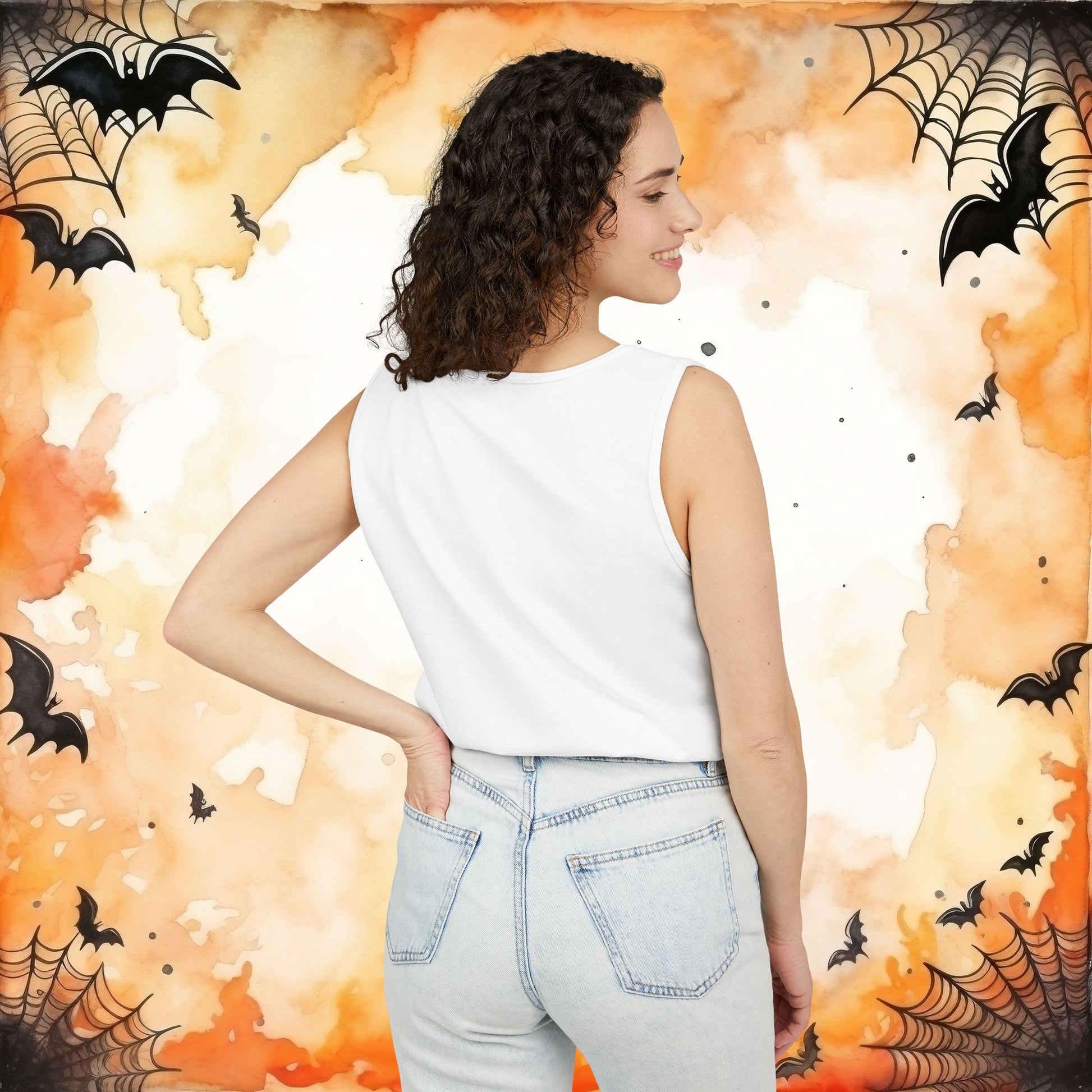 Blossom | Happy Halloween Spooky Donkey Tank Top | Tank Top
