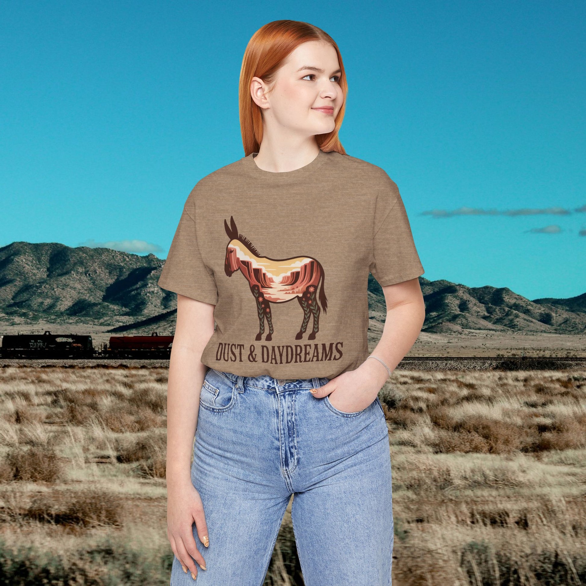 Heather Tan | Dust & Daydreams — Desert Donkey Jersey T-Shirt | T-Shirt