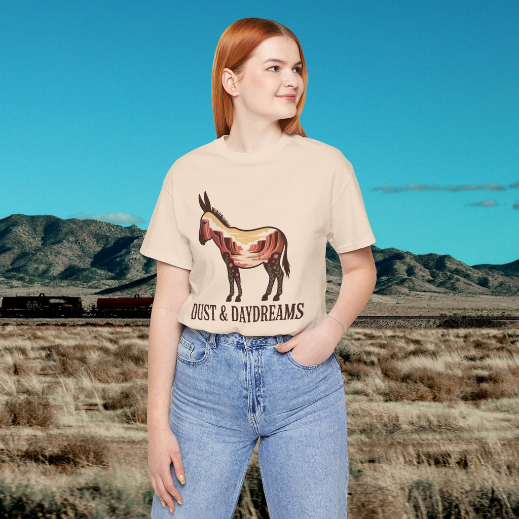 Soft Cream | Dust & Daydreams — Desert Donkey Jersey T-Shirt | T-Shirt