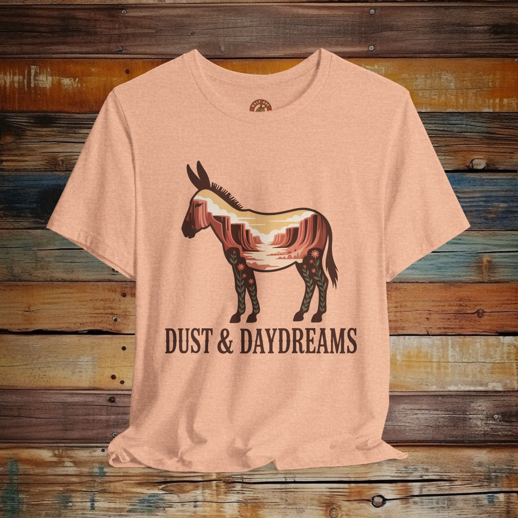 Heather Peach | Dust & Daydreams — Desert Donkey Jersey T-Shirt | T-Shirt