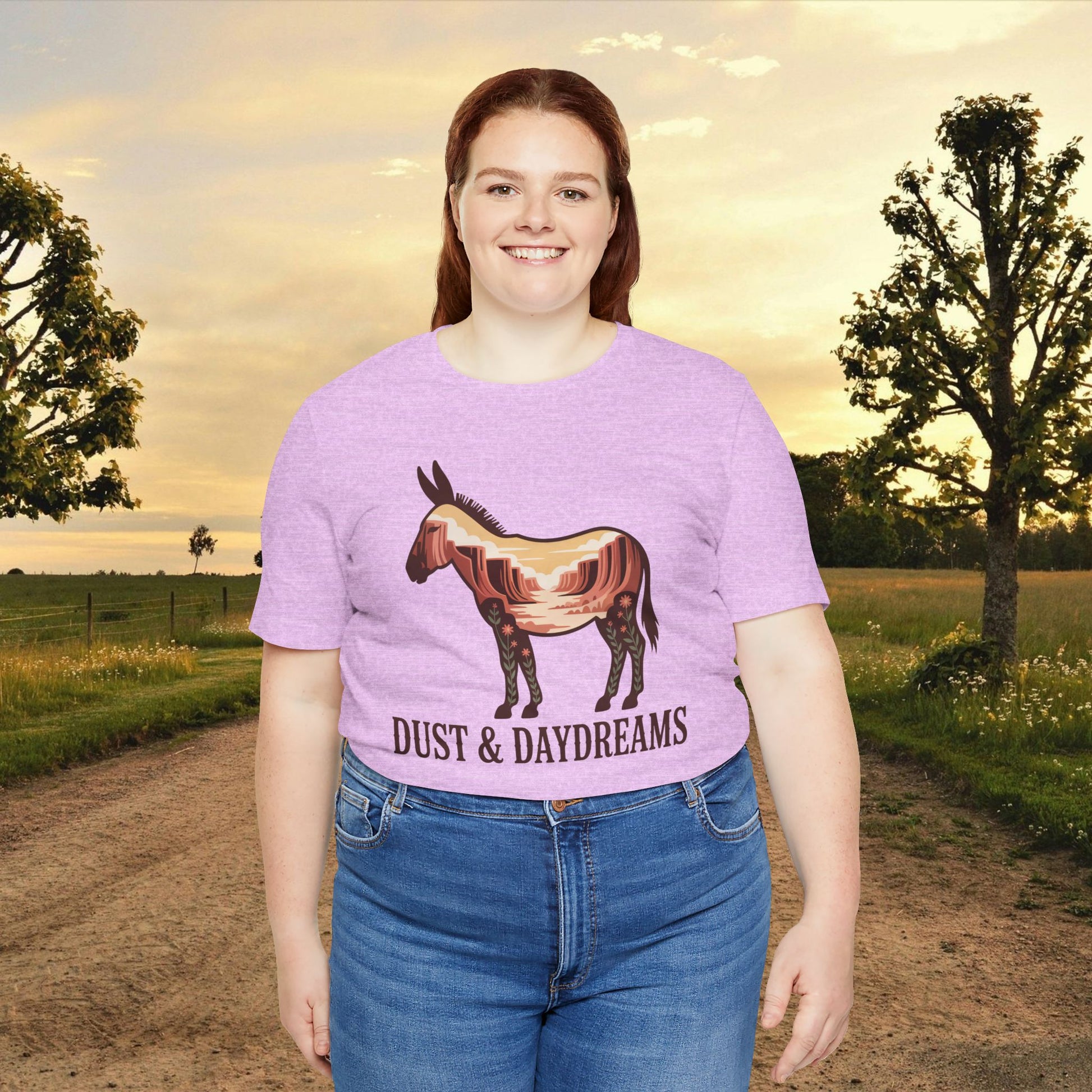 Heather Prism Lilac | Dust & Daydreams — Desert Donkey Jersey T-Shirt | T-Shirt