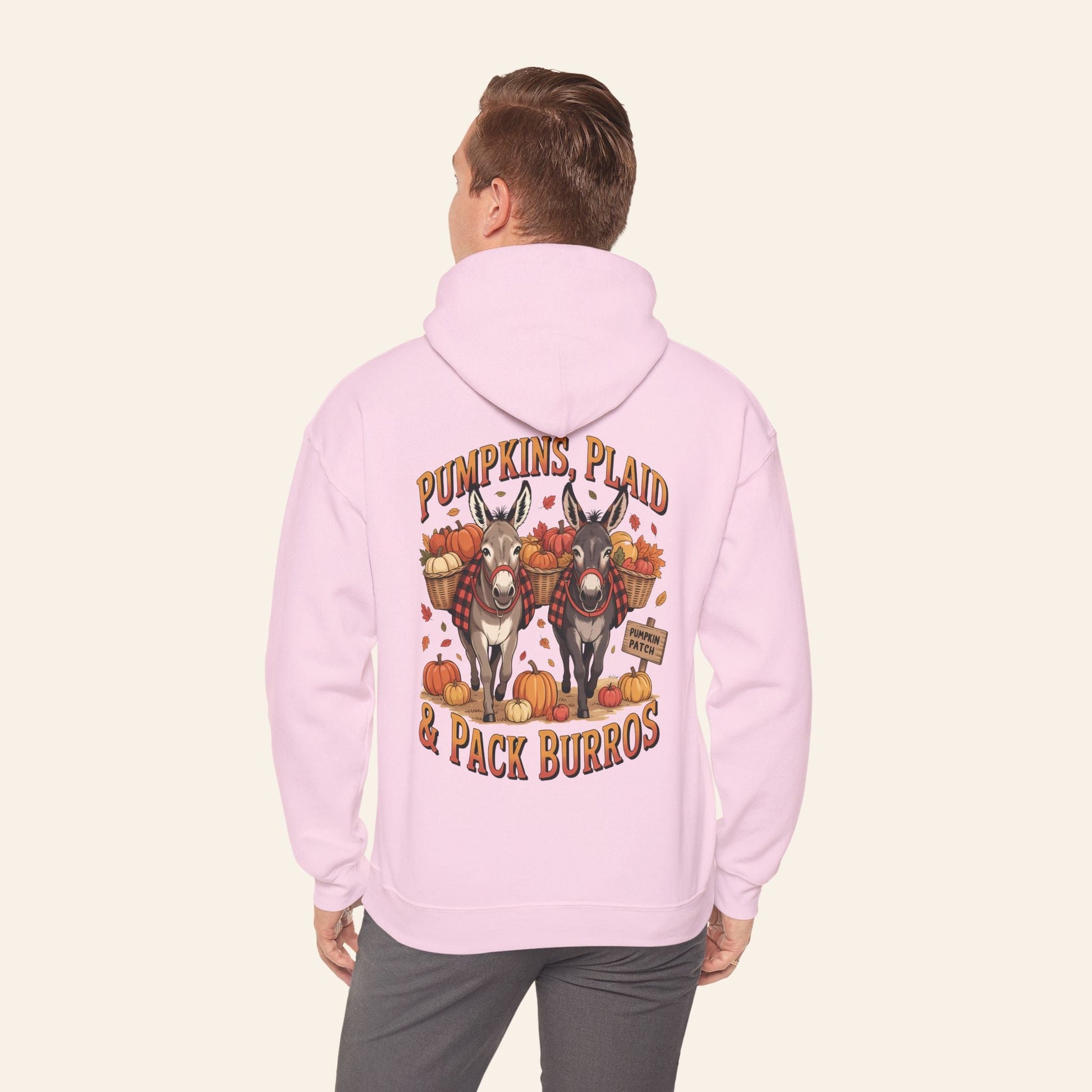 Pumpkins, Plaid & Pack Burros Hoodie