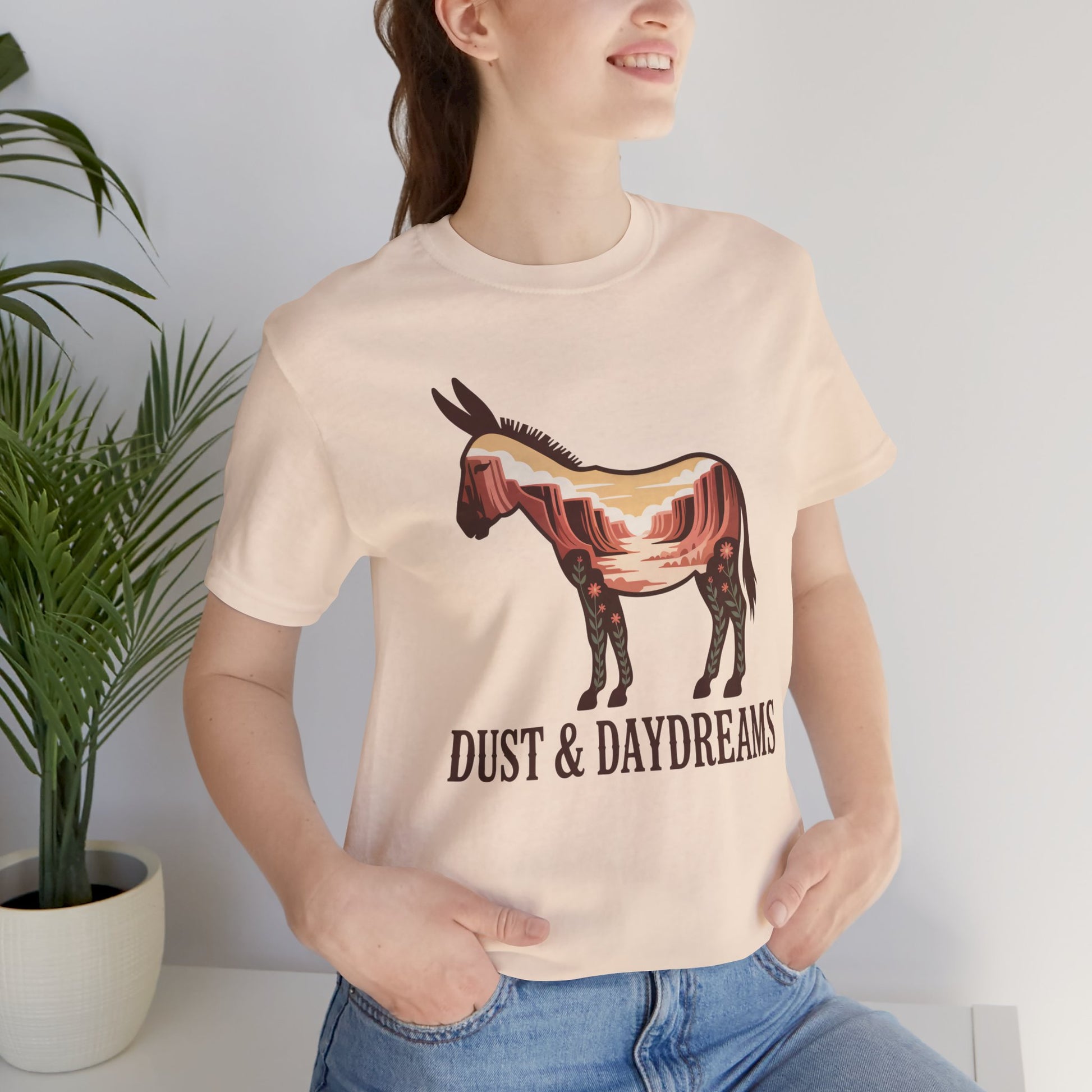 Soft Cream | Dust & Daydreams — Desert Donkey Jersey T-Shirt | T-Shirt