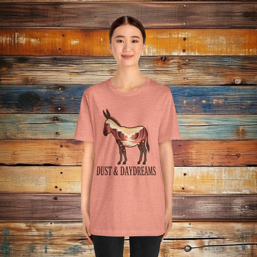 Heather Sunset | Dust & Daydreams — Desert Donkey Jersey T-Shirt | T-Shirt