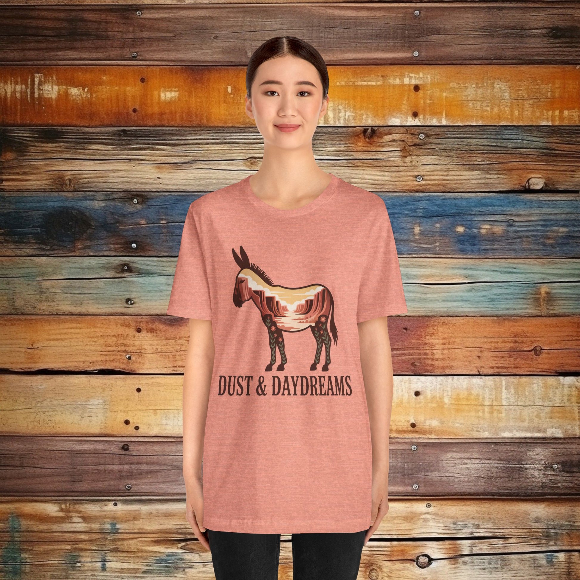 Heather Sunset | Dust & Daydreams — Desert Donkey Jersey T-Shirt | T-Shirt
