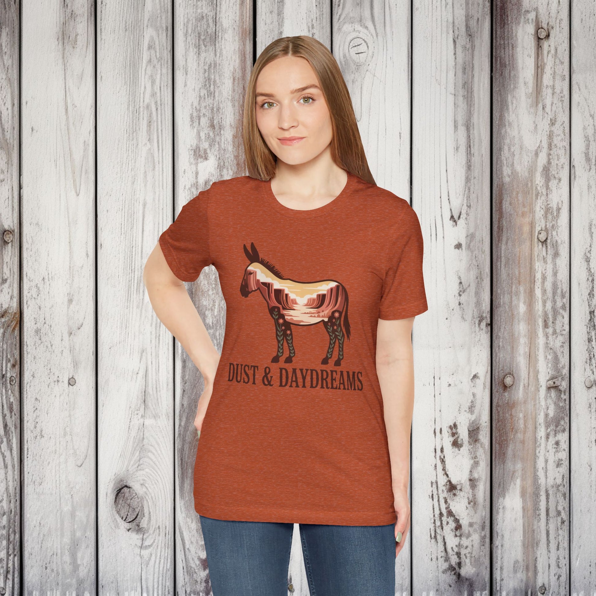 Heather Autumn | Dust & Daydreams — Desert Donkey Jersey T-Shirt | T-Shirt