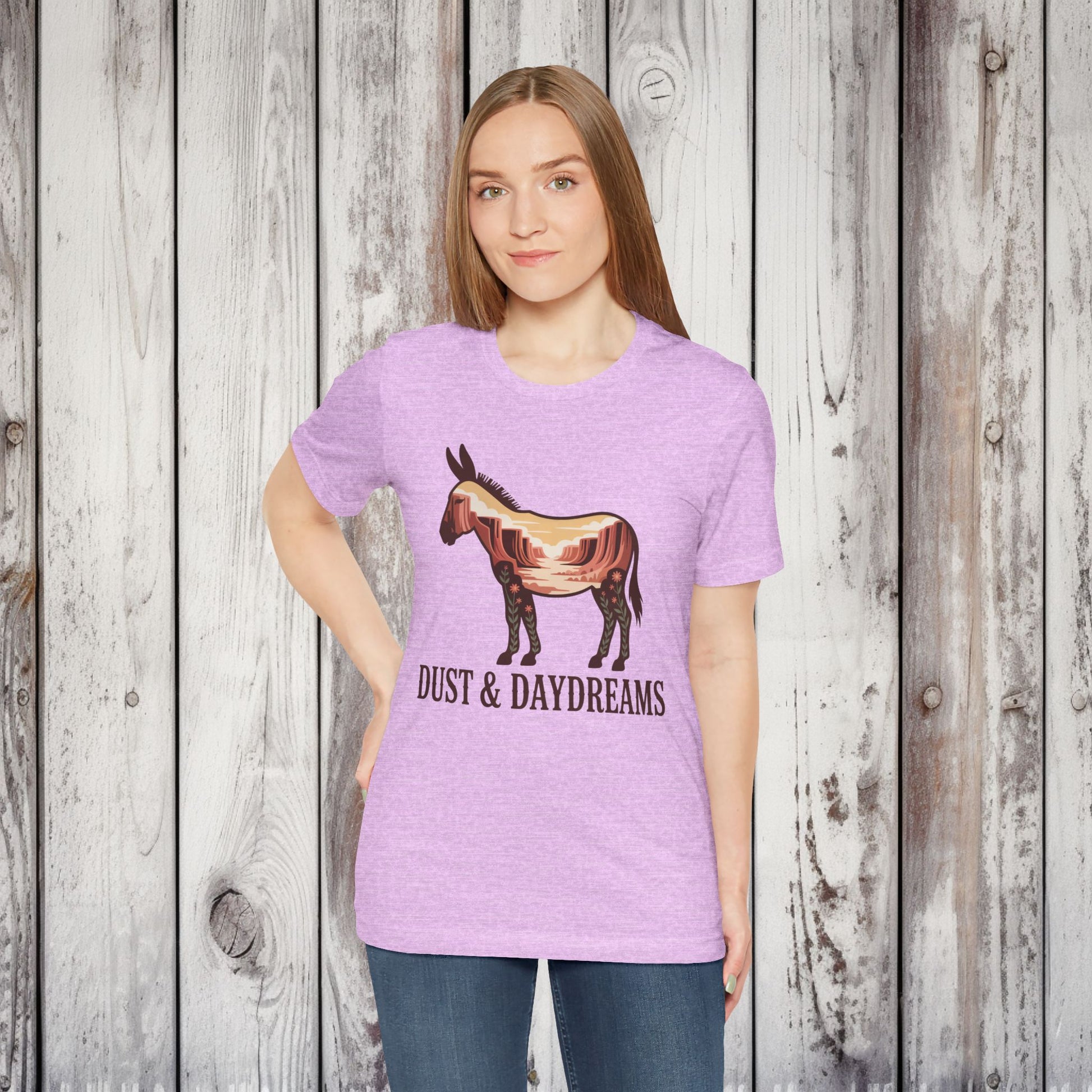 Heather Prism Lilac | Dust & Daydreams — Desert Donkey Jersey T-Shirt | T-Shirt