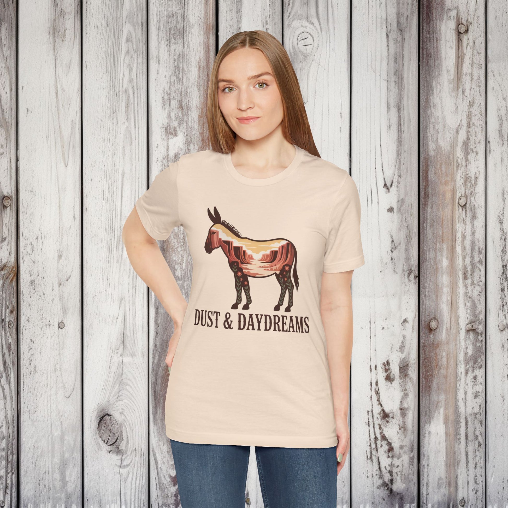 Soft Cream | Dust & Daydreams — Desert Donkey Jersey T-Shirt | T-Shirt