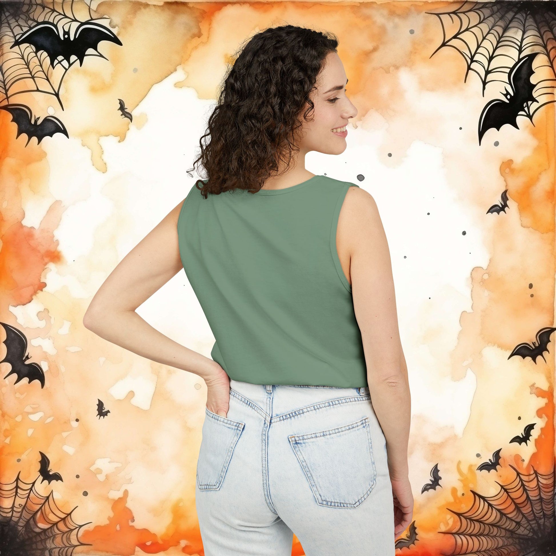 Blossom | Happy Halloween Spooky Donkey Tank Top | Tank Top