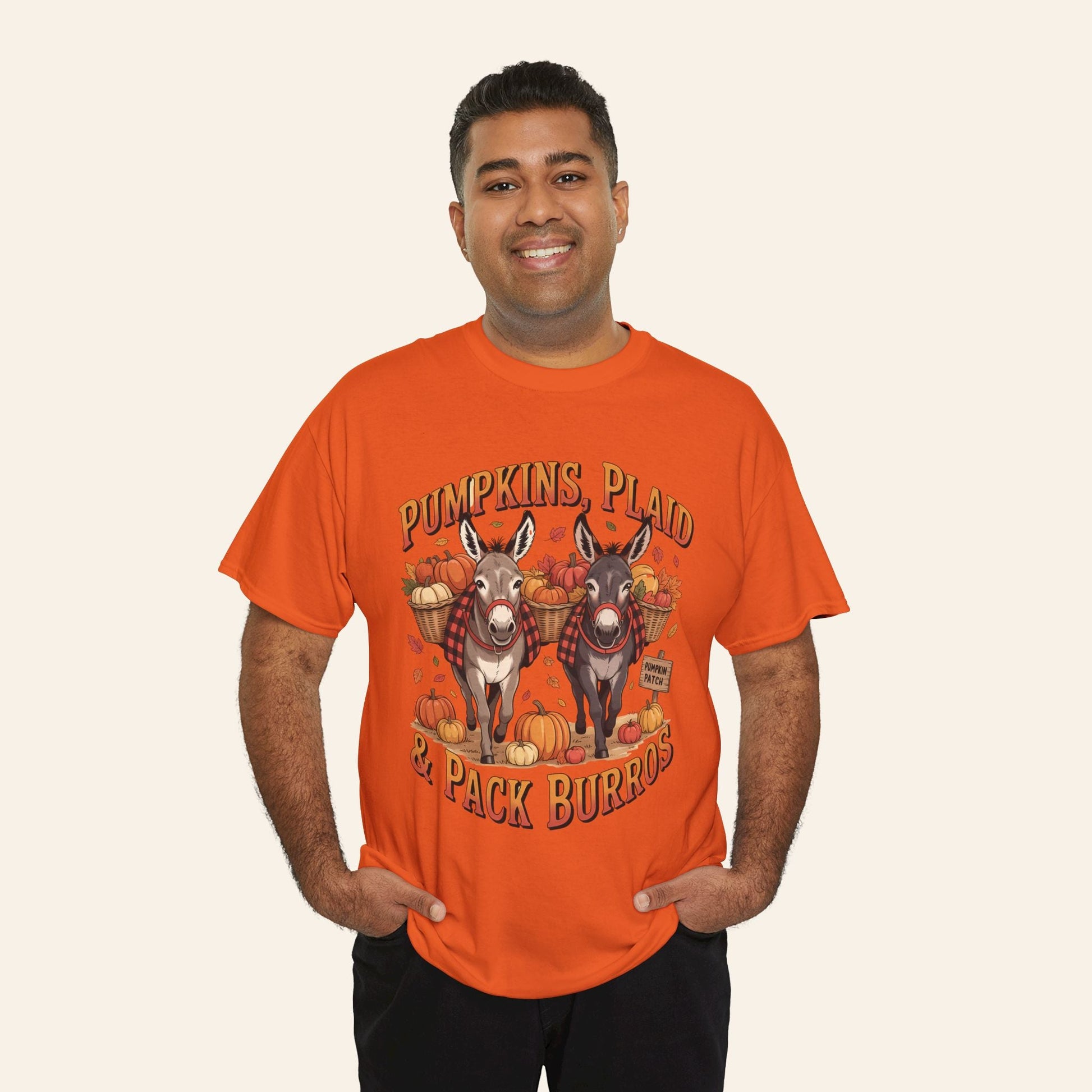 Pumpkins, Plaid, & Pack Burros T-Shirt (Heavy)