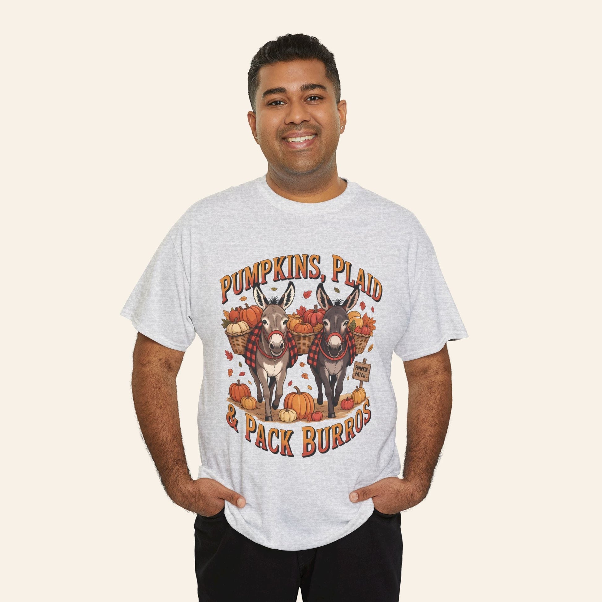 Pumpkins, Plaid, & Pack Burros T-Shirt (Heavy)