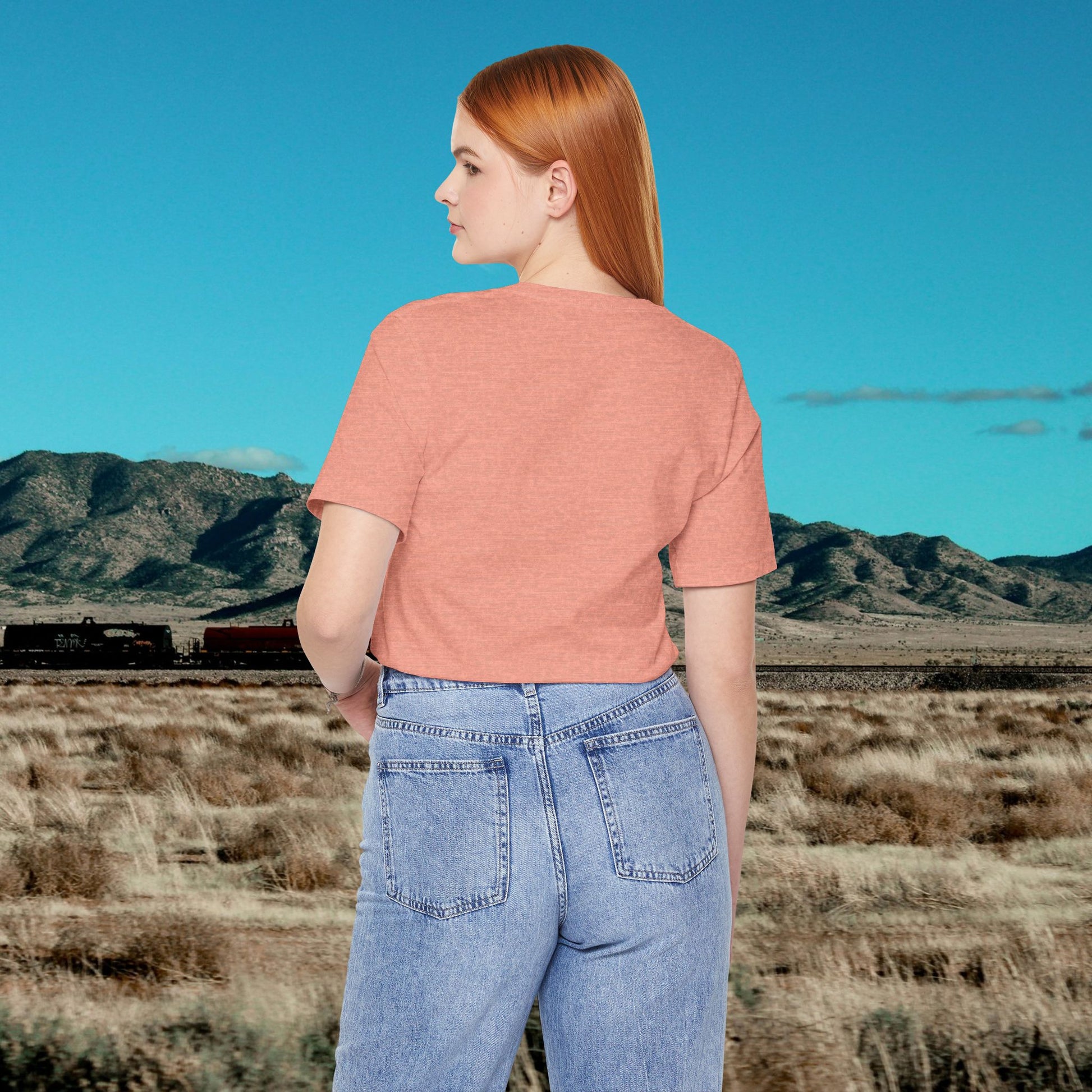 Heather Peach | Dust & Daydreams — Desert Donkey Jersey T-Shirt | T-Shirt