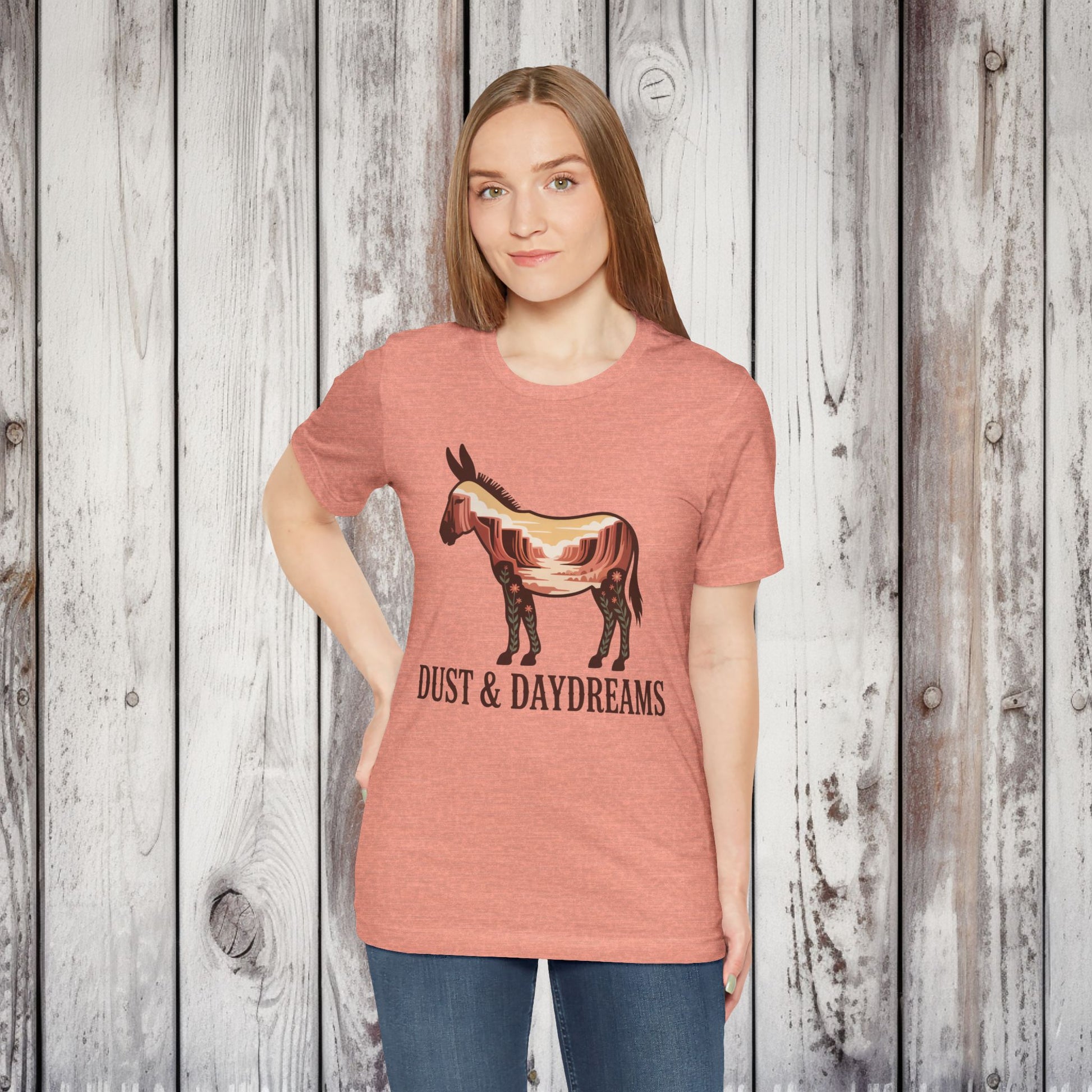 Heather Sunset | Dust & Daydreams — Desert Donkey Jersey T-Shirt | T-Shirt