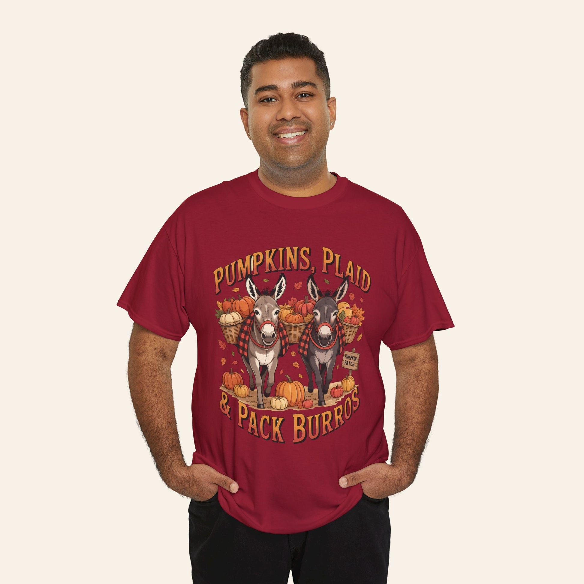 Pumpkins, Plaid, & Pack Burros T-Shirt (Heavy)