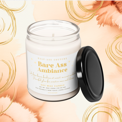 | Bare Ass Ambiance Unscented Candle | Candle
