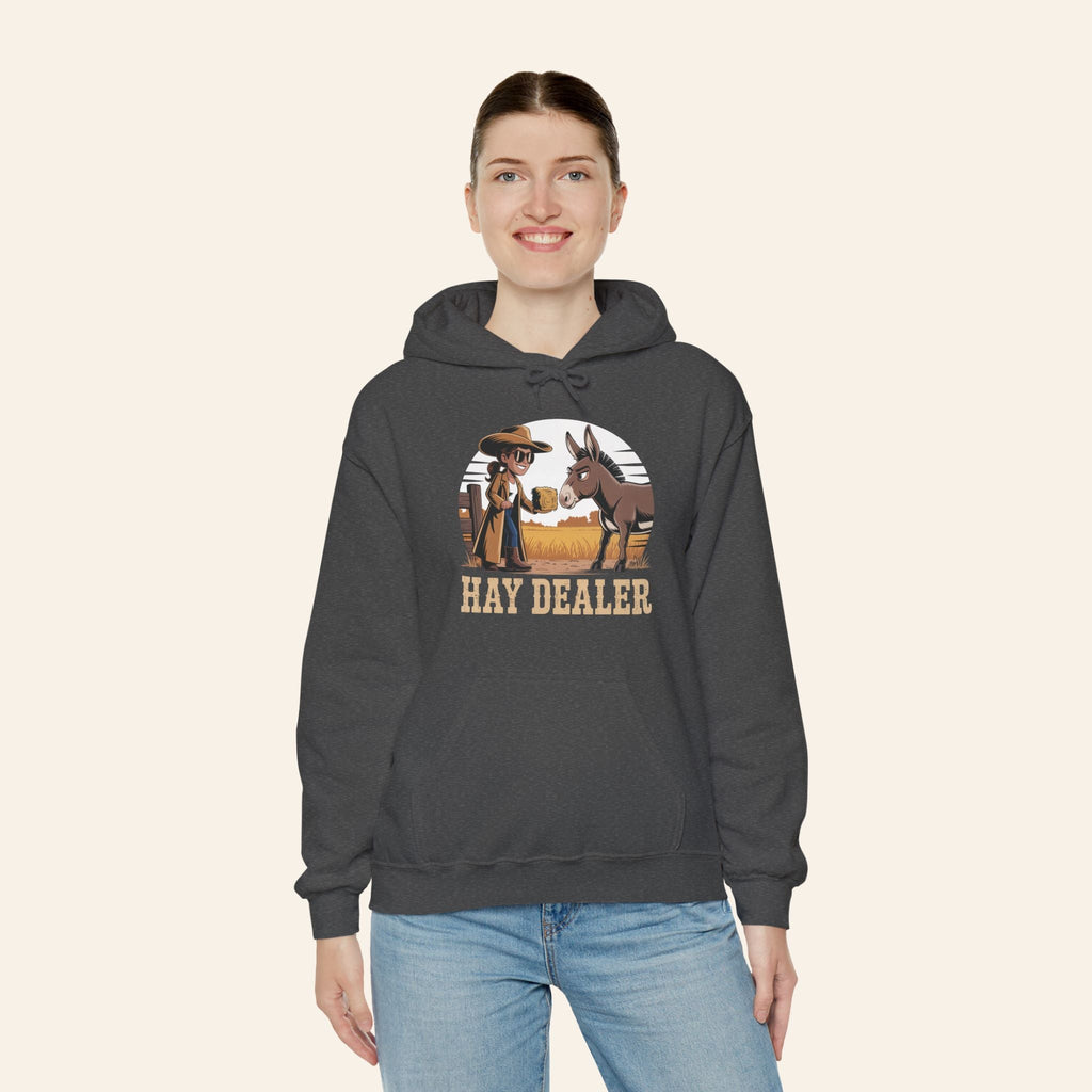 Hoodie Hay Dealer Hoodie – Unisex Heavy Blend Fleece (S–5XL)