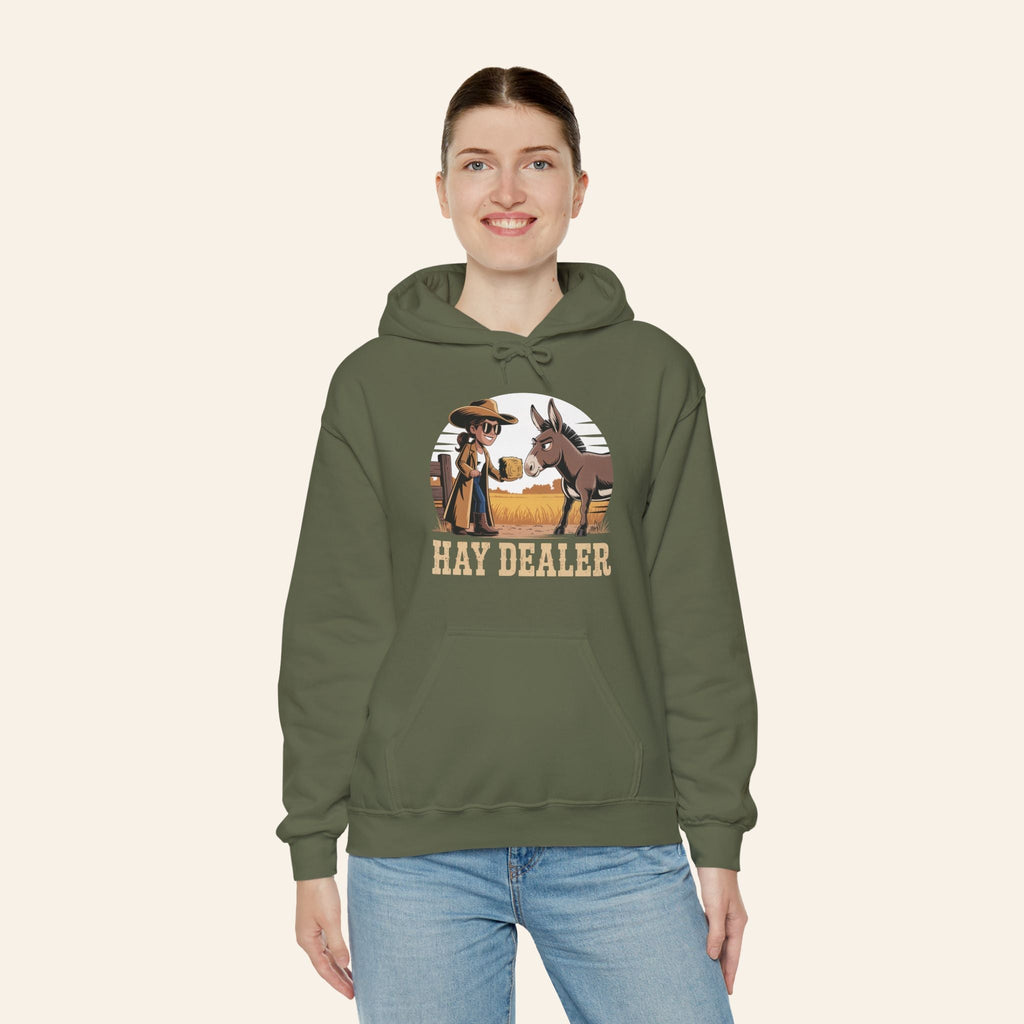 Hoodie Hay Dealer Hoodie – Unisex Heavy Blend Fleece (S–5XL)