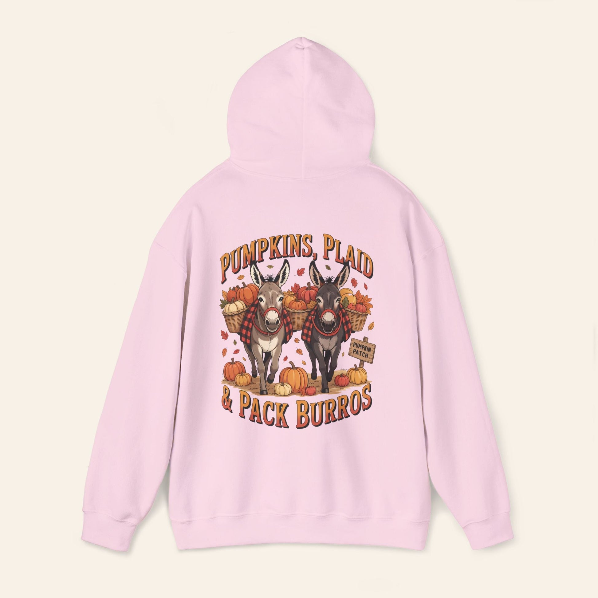 Hoodie Pumpkins, Plaid & Pack Burros Hoodie