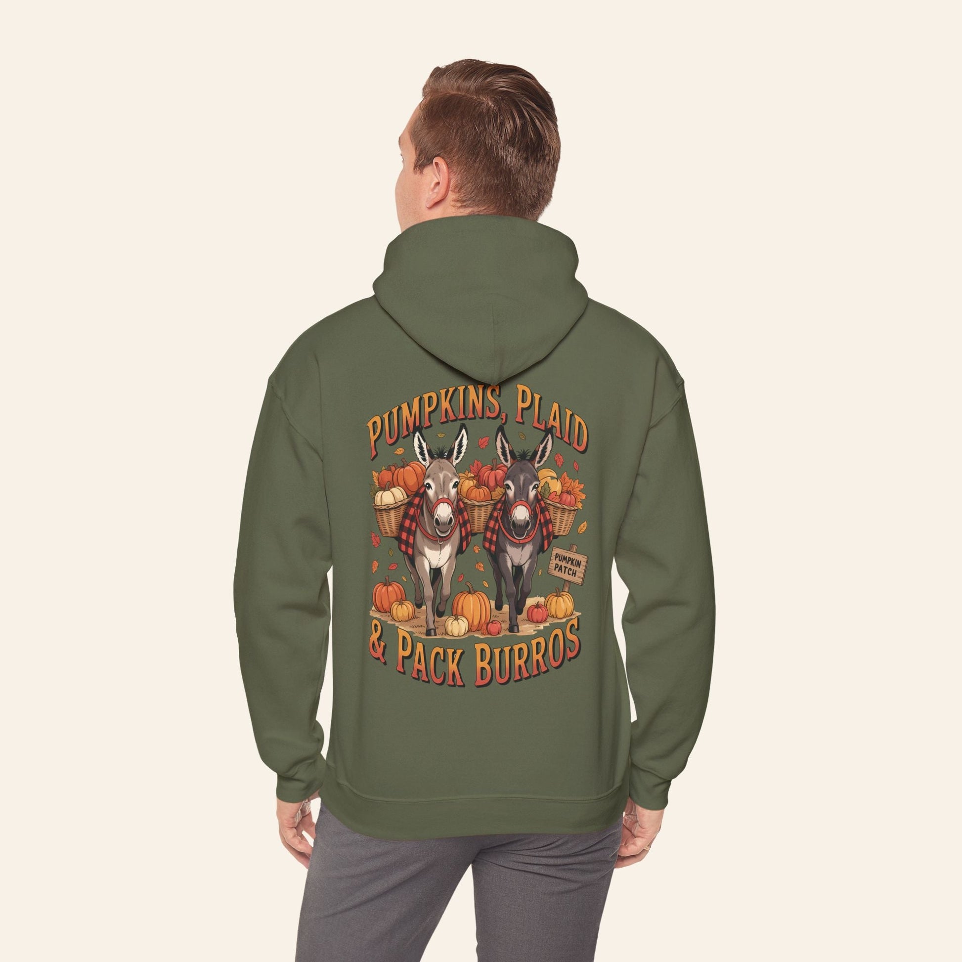 Hoodie Pumpkins, Plaid & Pack Burros Hoodie