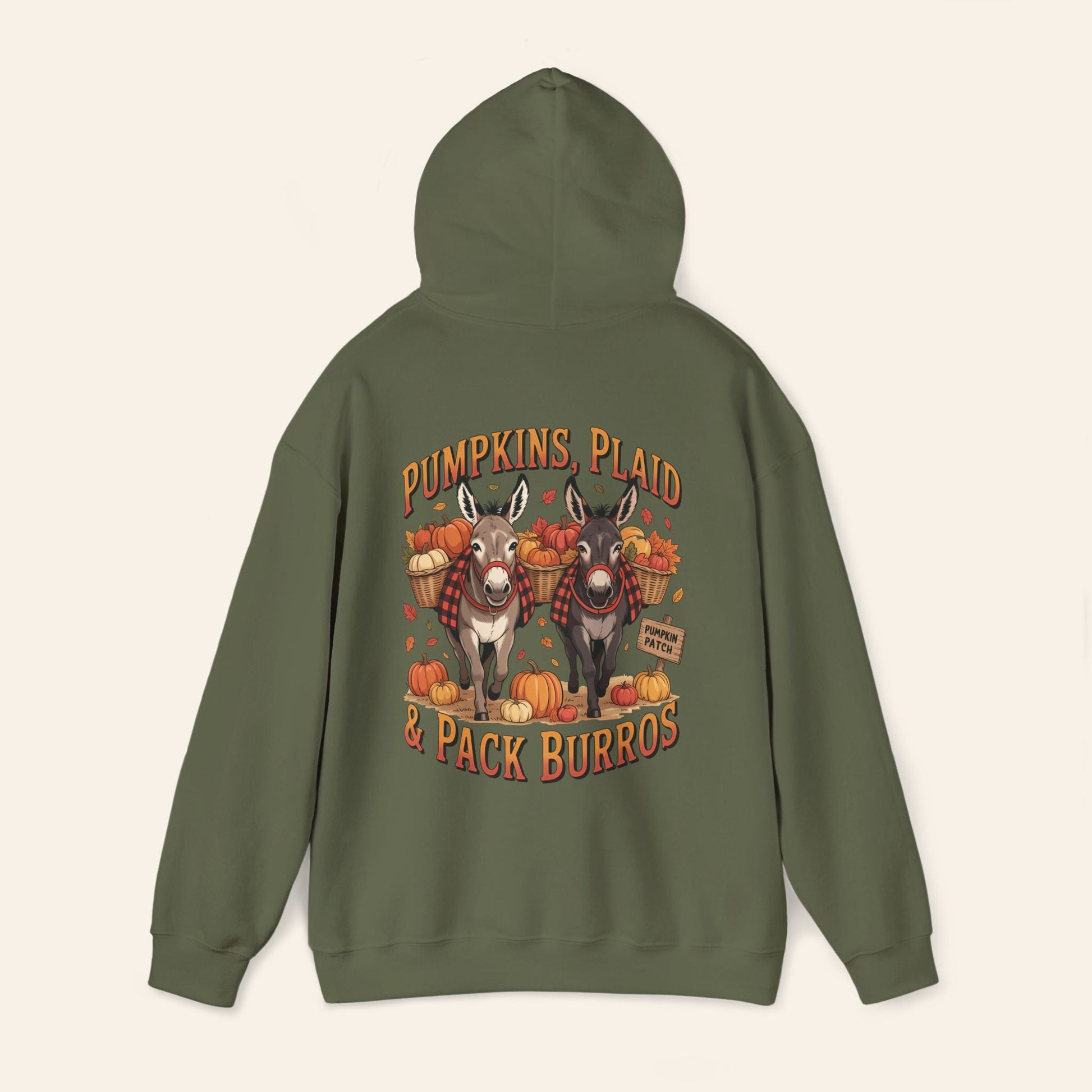 Hoodie Pumpkins, Plaid & Pack Burros Hoodie