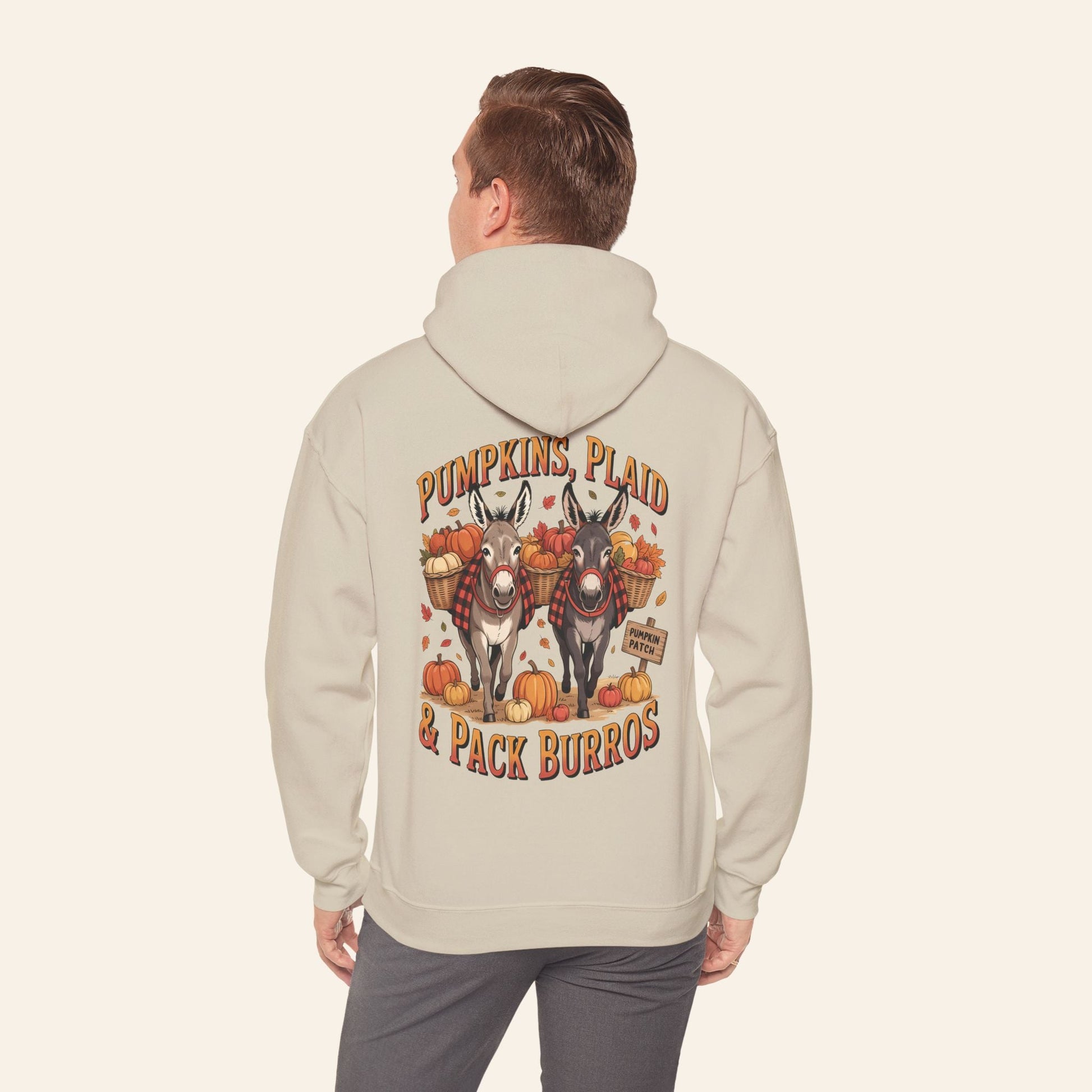Hoodie Pumpkins, Plaid & Pack Burros Hoodie