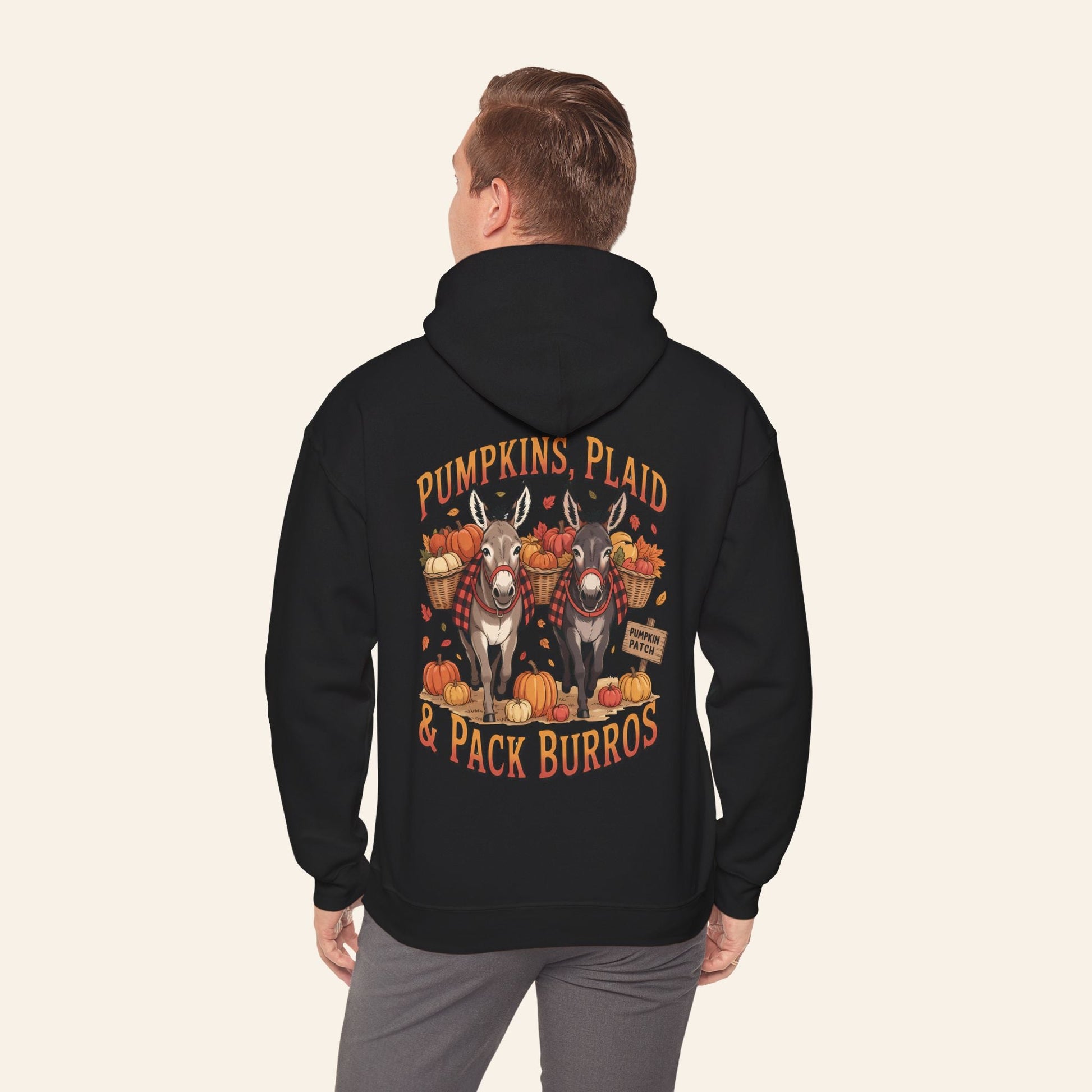 Hoodie Pumpkins, Plaid & Pack Burros Hoodie
