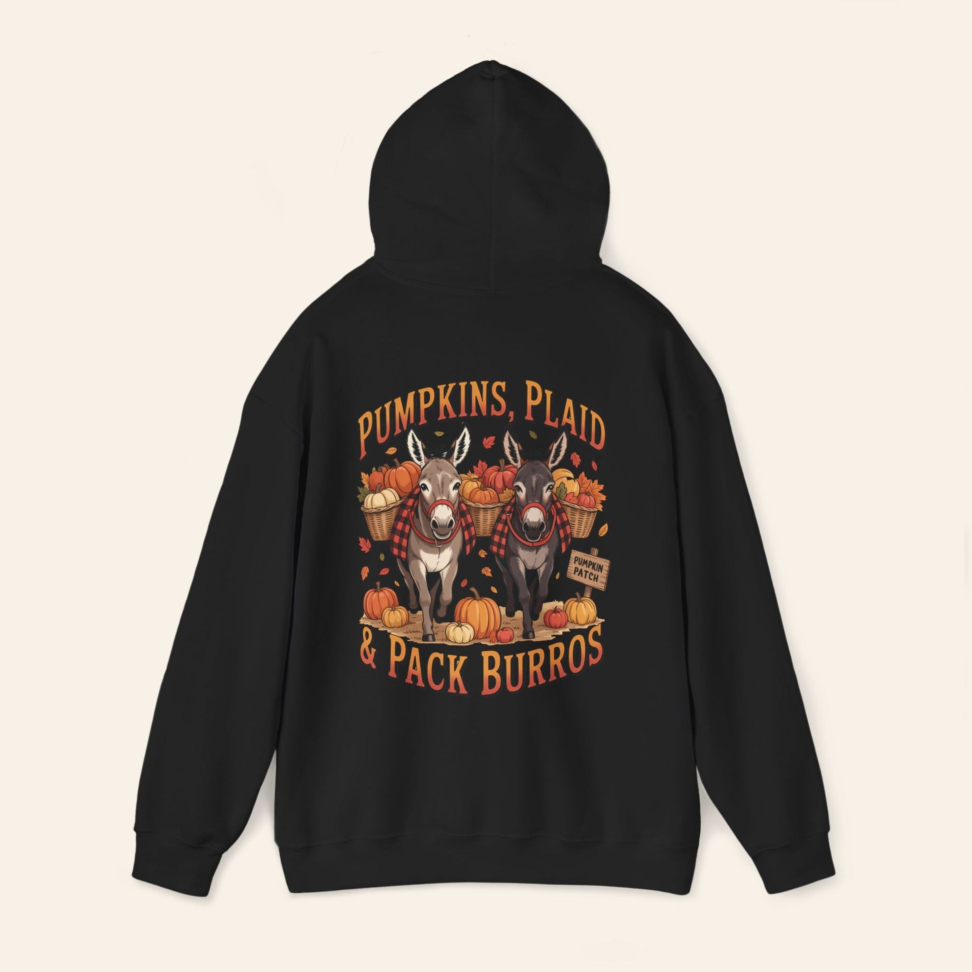 Hoodie Pumpkins, Plaid & Pack Burros Hoodie