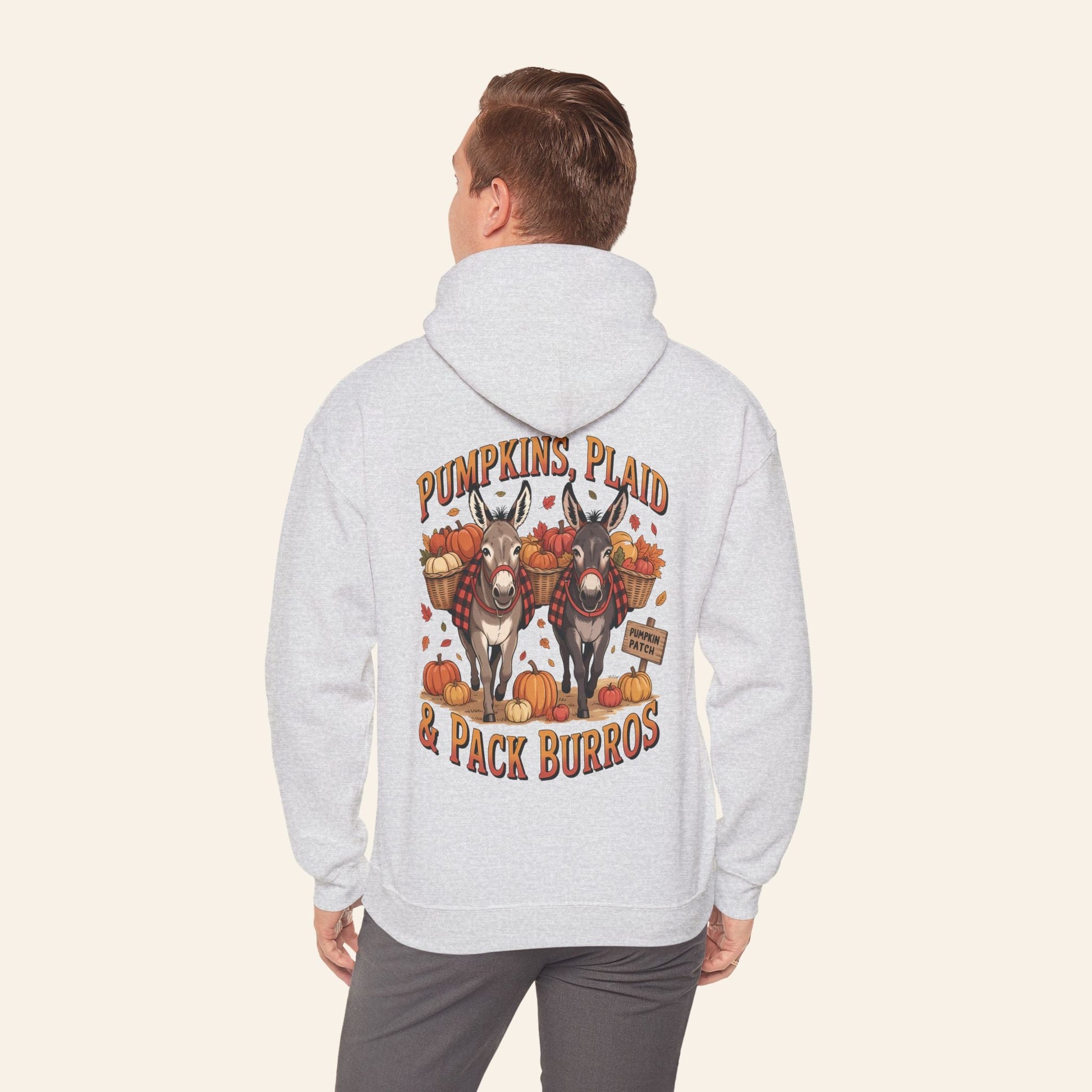 Hoodie Pumpkins, Plaid & Pack Burros Hoodie