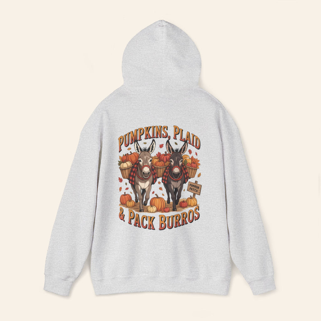 Hoodie Pumpkins, Plaid & Pack Burros Hoodie