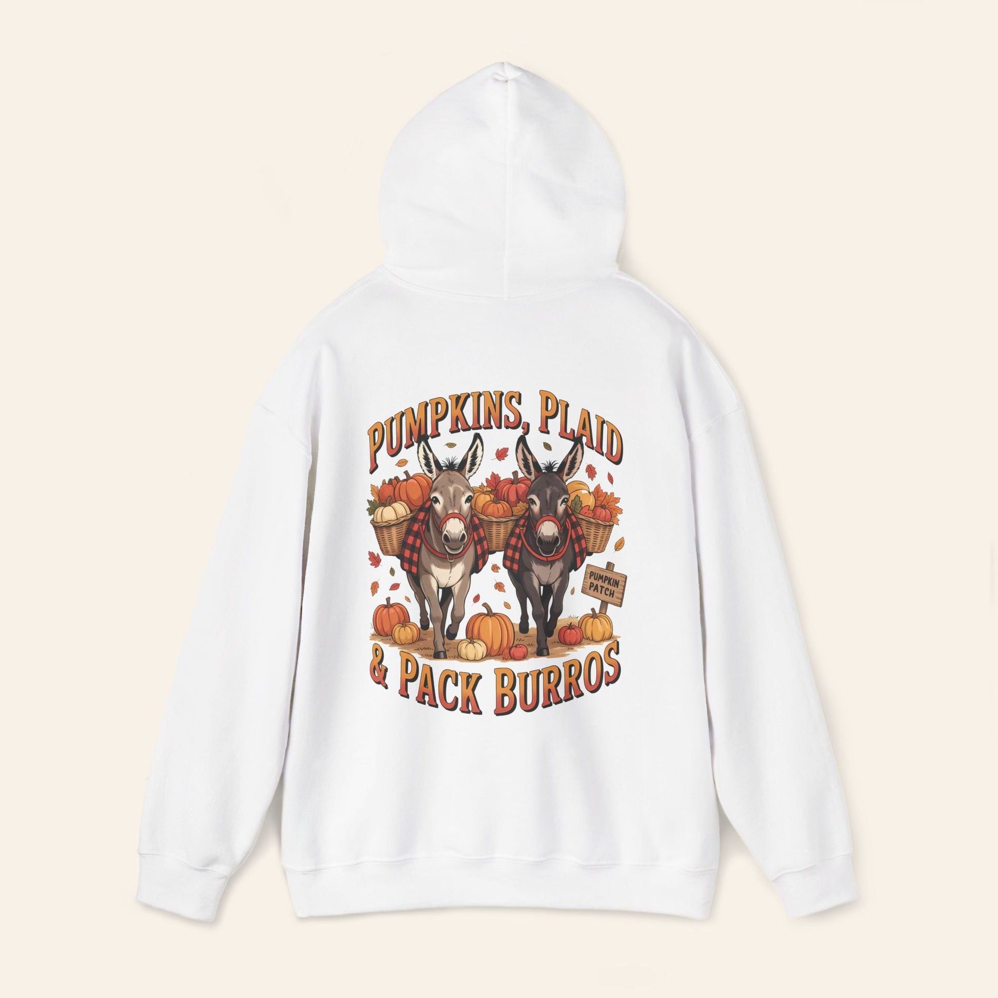 Hoodie Pumpkins, Plaid & Pack Burros Hoodie