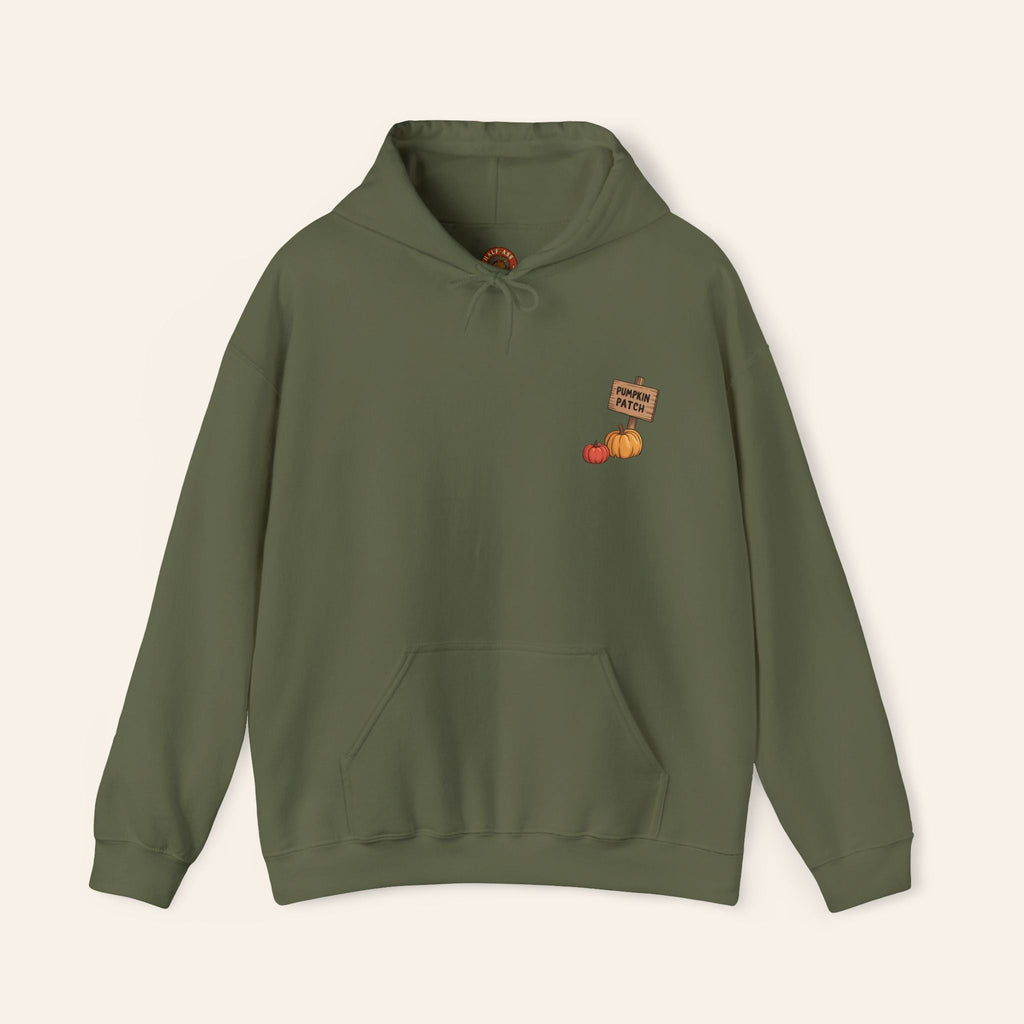 Hoodie Pumpkins, Plaid & Pack Burros Hoodie Military Green / S