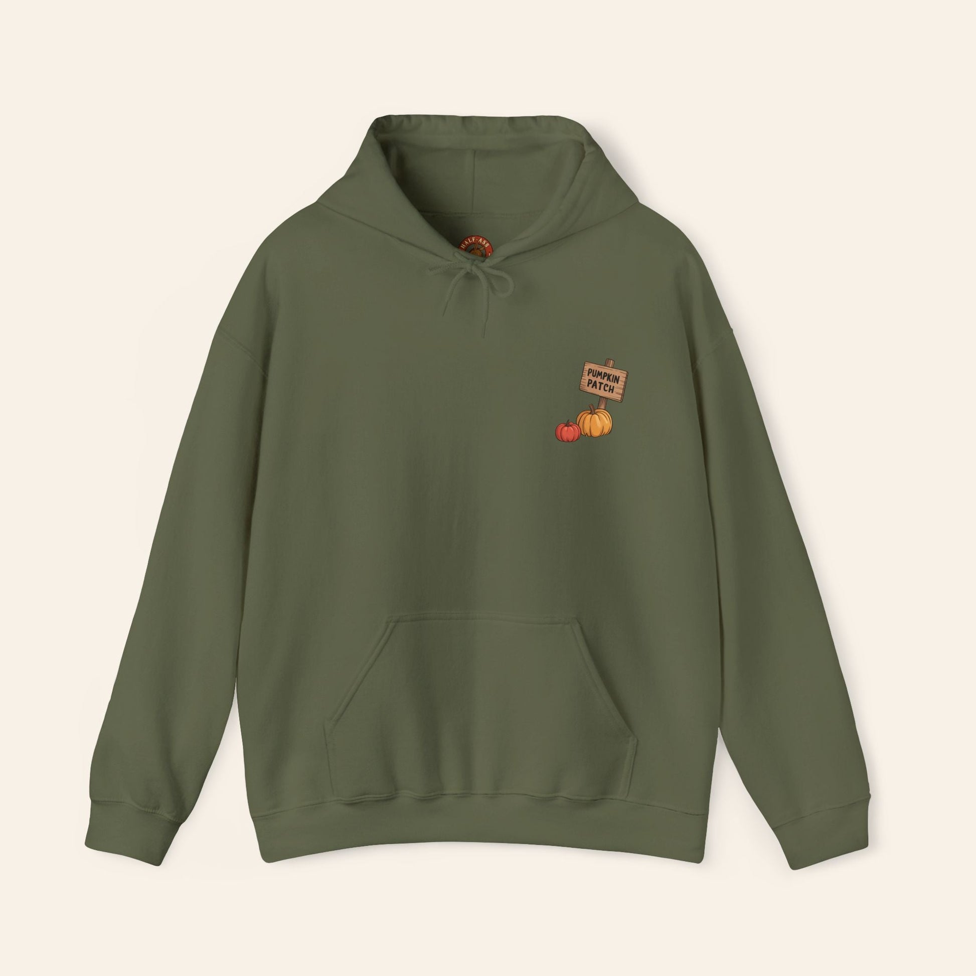 Hoodie Pumpkins, Plaid & Pack Burros Hoodie Military Green / S