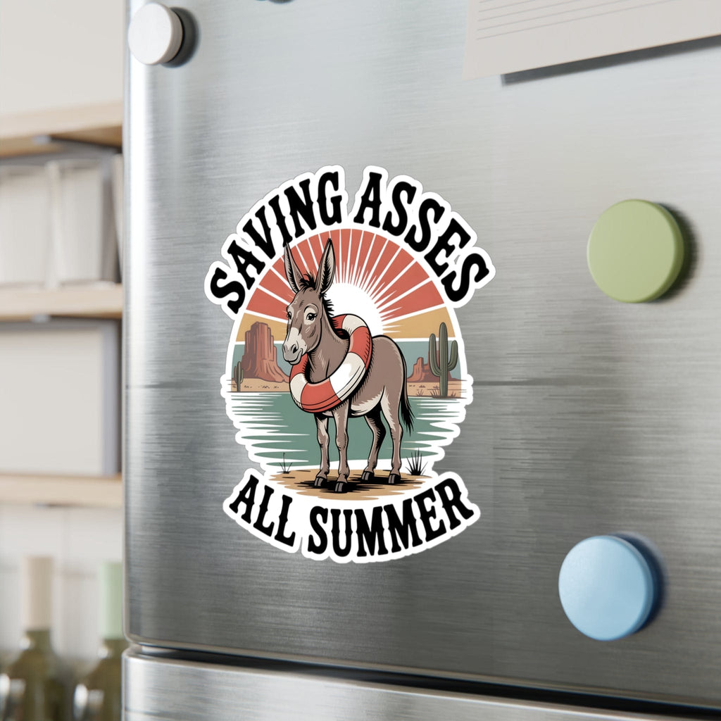 Stickers Saving Asses All Summer – Desert Donkey Rescue Sticker